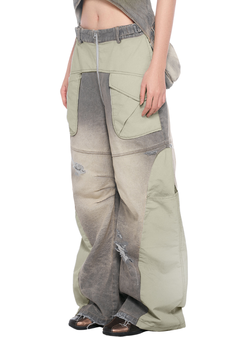 BEUTER® BURNT OLIVE BAGGY JEANS