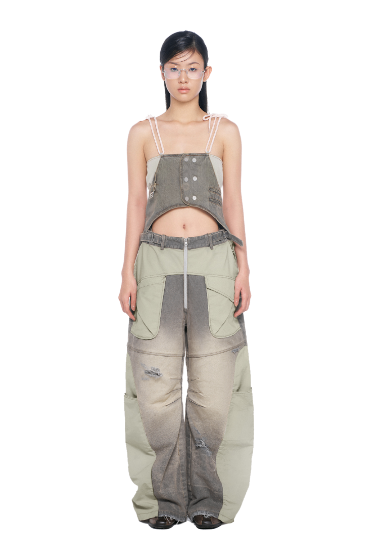 BEUTER® BURNT OLIVE BAGGY JEANS