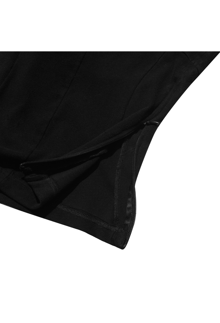 WMNS BEUTER® ZIP UP BLACK TANK TOPS