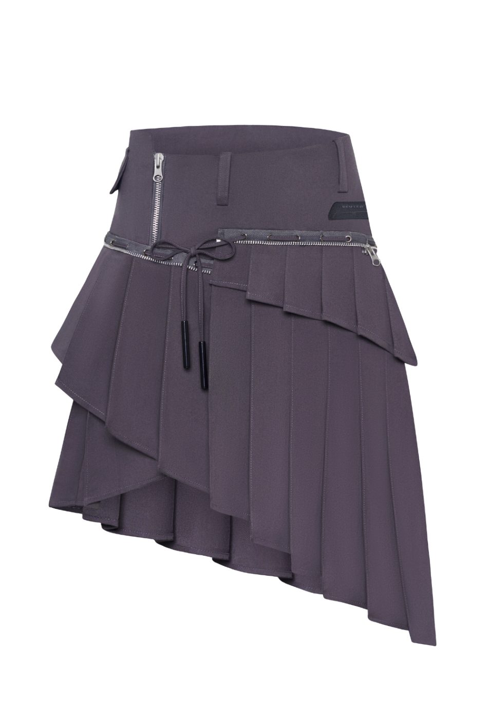 WMNS BEUTER® GREY PLEATED MIDI SKIRT