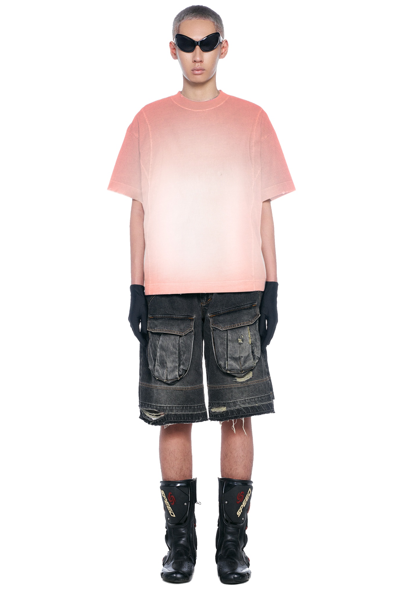 BEUTER® SILVER PINK WASHED BOXY T-SHIRT