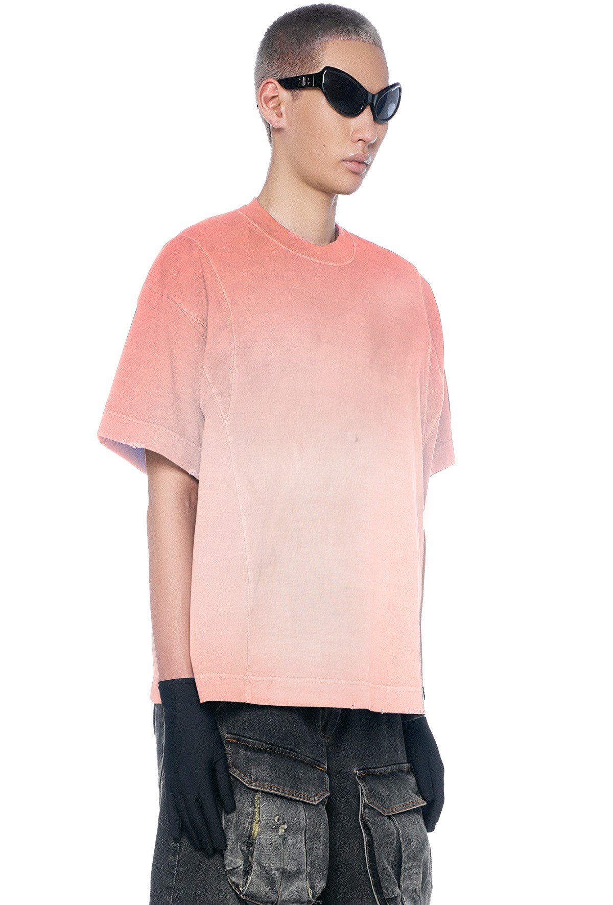 BEUTER® SILVER PINK WASHED BOXY T-SHIRT