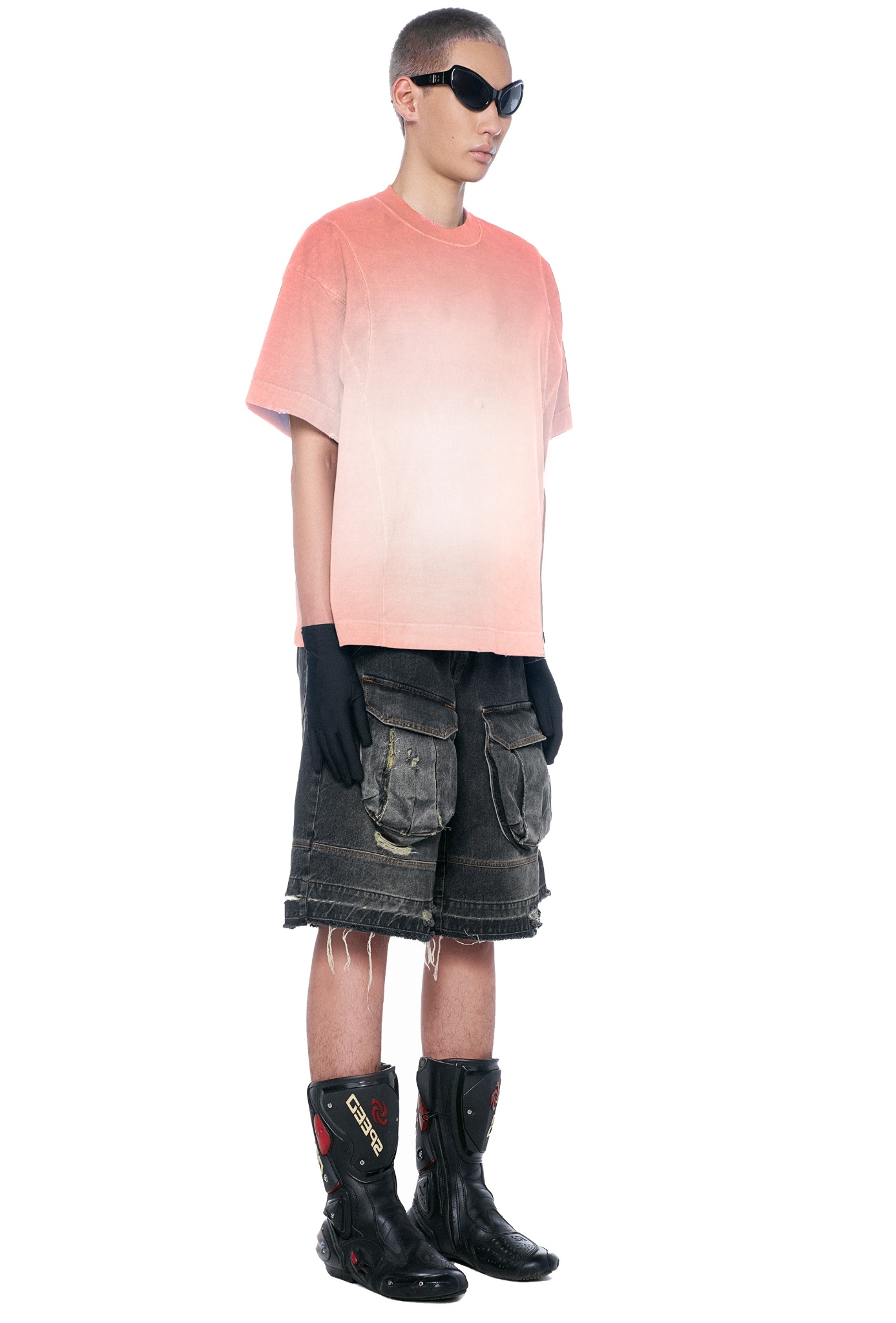 BEUTER® SILVER PINK WASHED BOXY T-SHIRT