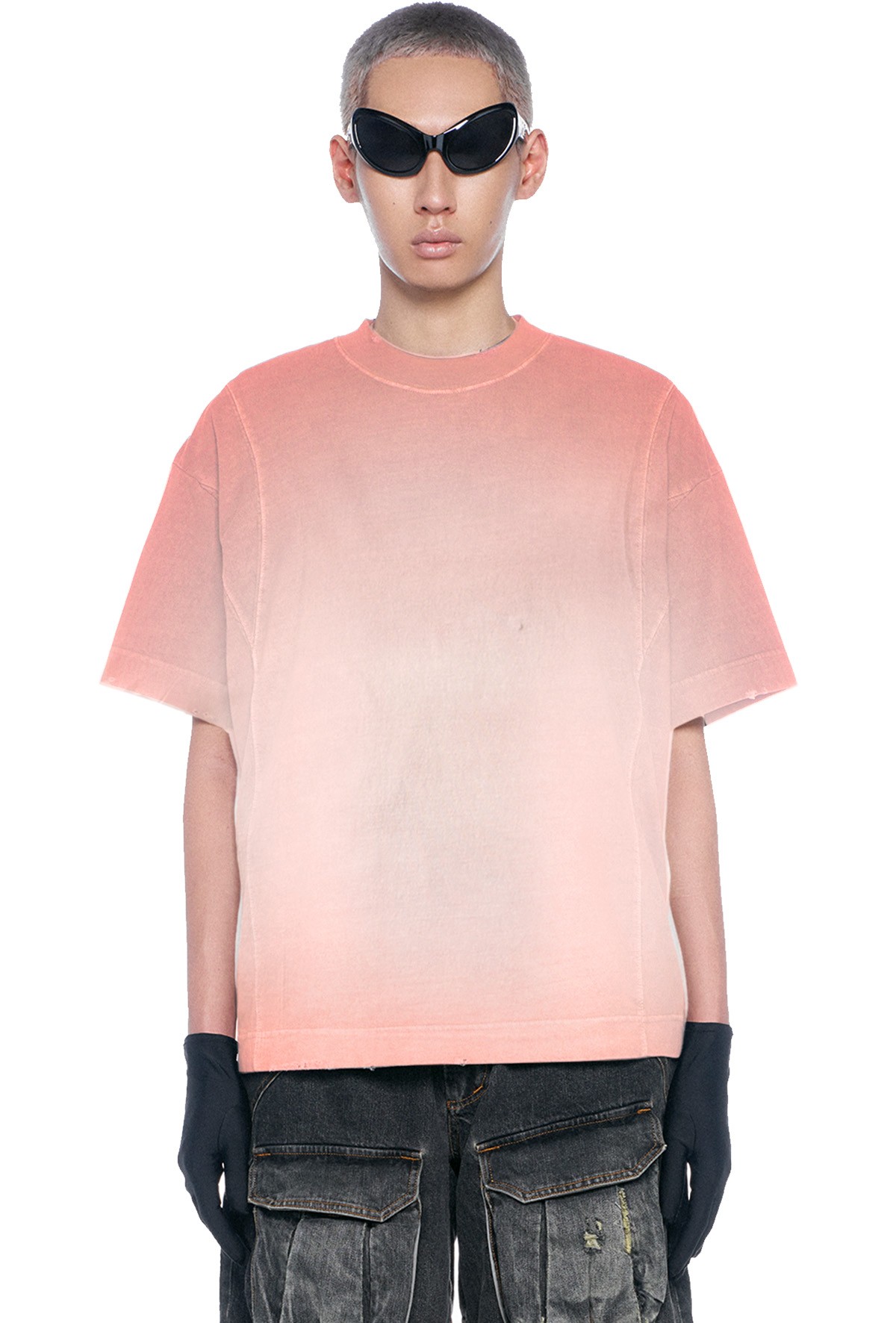 BEUTER® SILVER PINK WASHED BOXY T-SHIRT