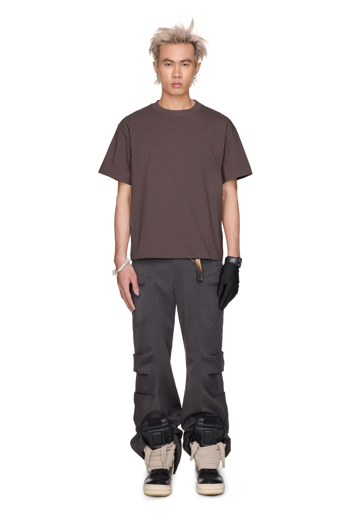 BEUTER® BLANK MOCHA BOXY T-SHIRT