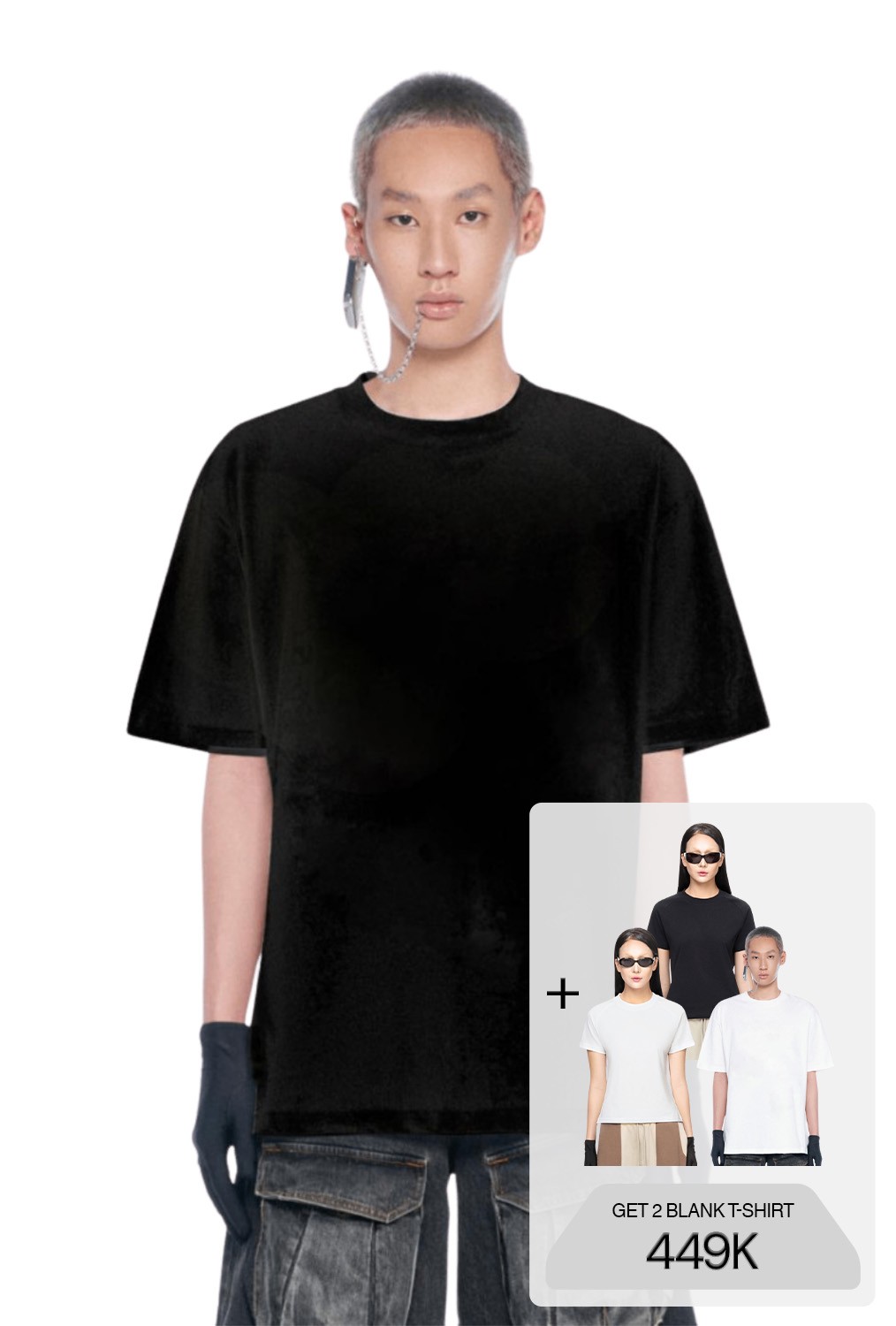 BEUTER® BLANK BLACK T-SHIRT