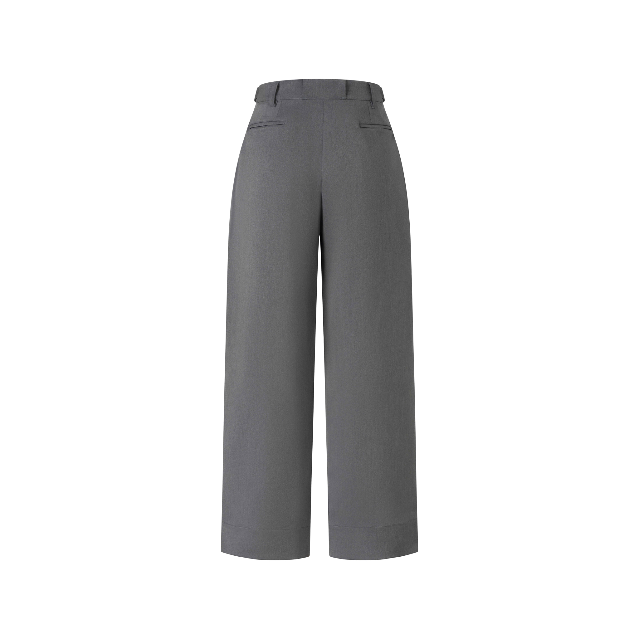 BEUTER® GREY WIDE LEG TROUSERS