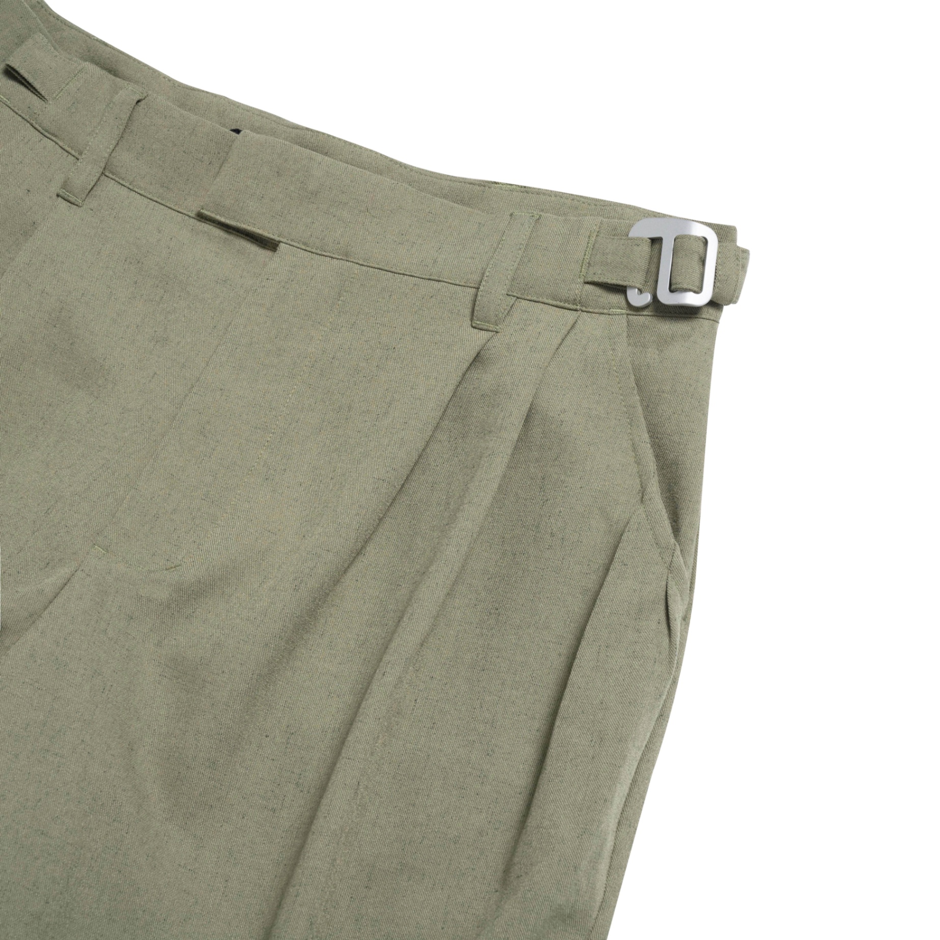 BEUTER FELDGRAU WIDE LEG TROUSERS