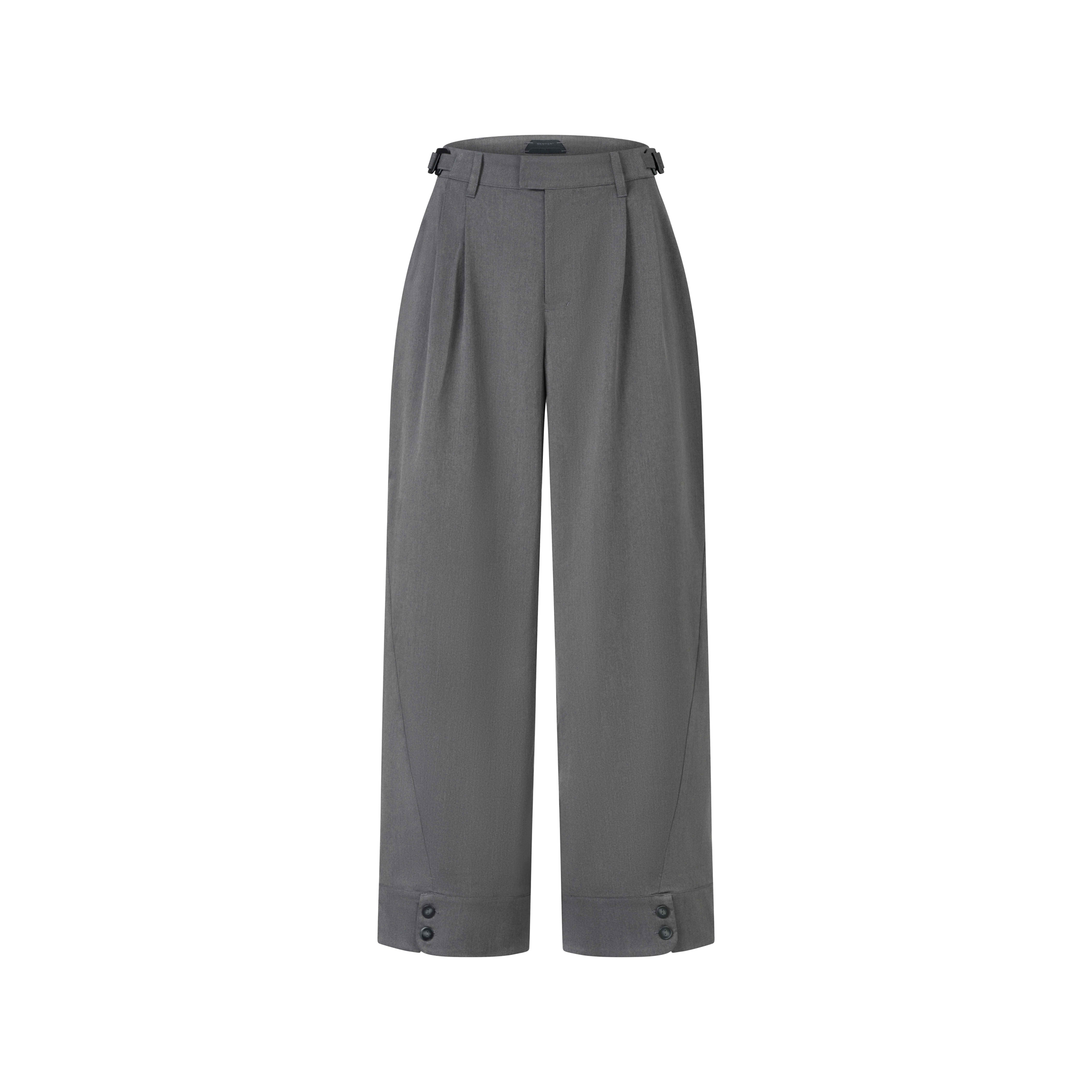 BEUTER® GREY WIDE LEG TROUSERS