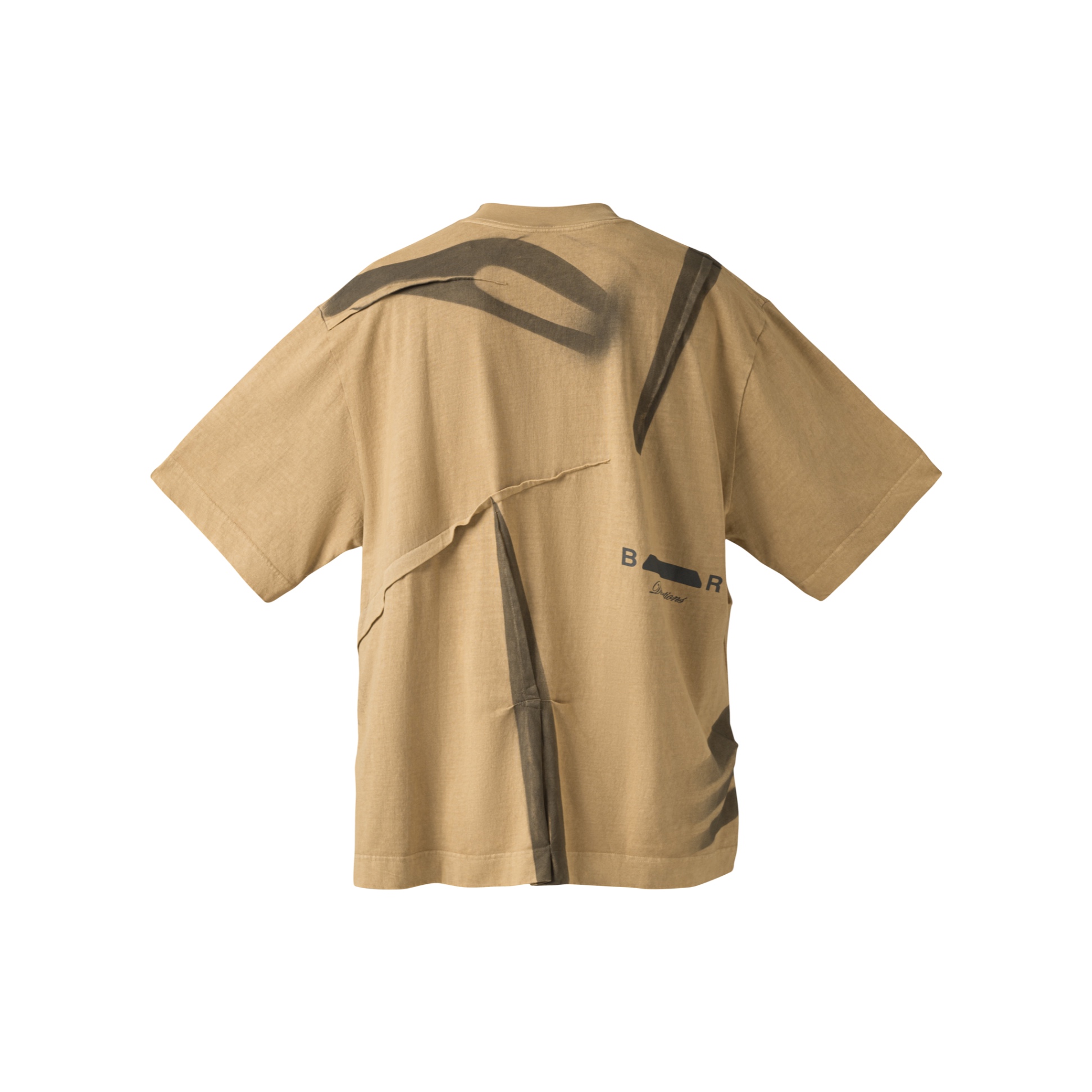 BEUTER® LIGHT BROWN WRINKLED T-SHIRT