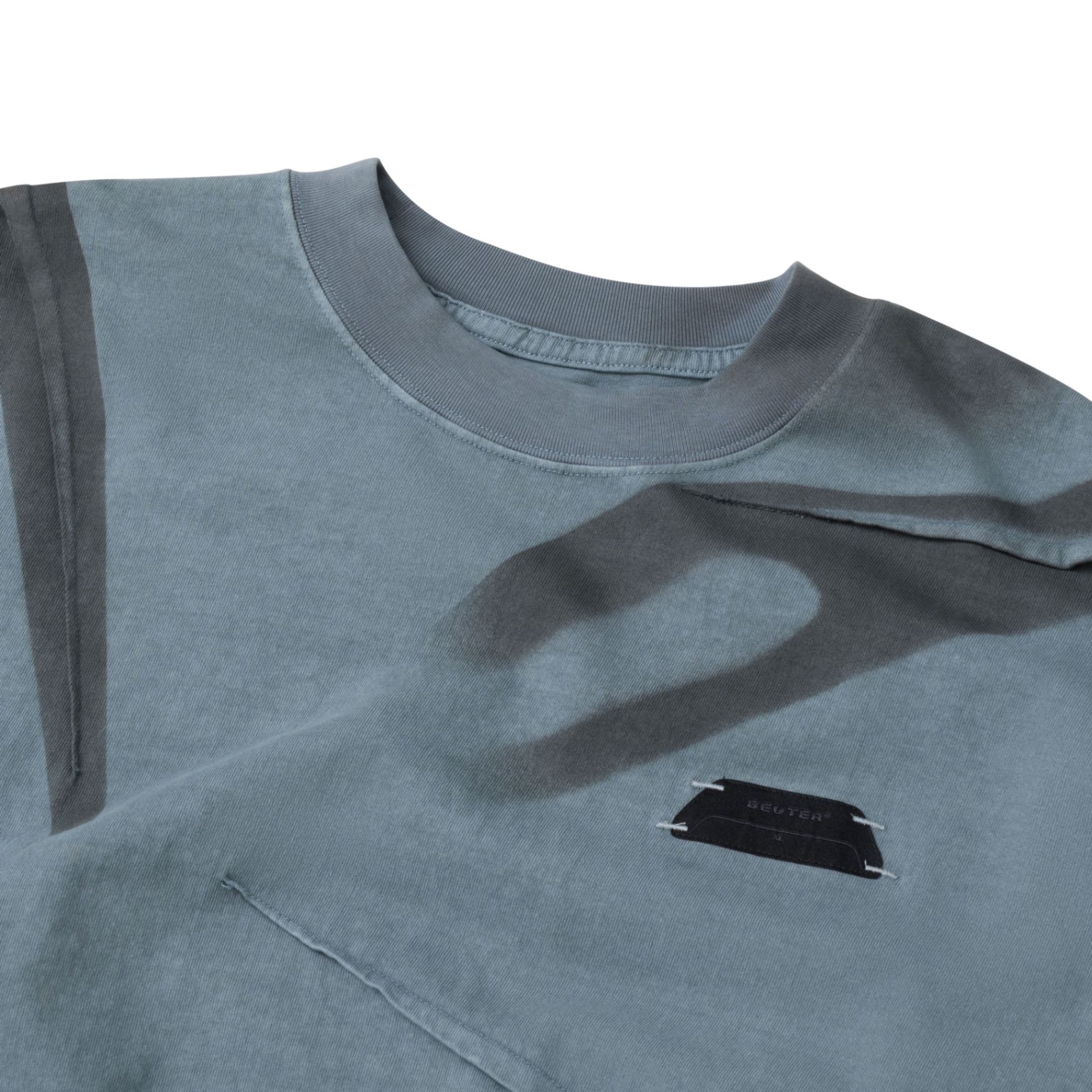 BEUTER® GREY STONE WRINKLED T-SHIRT