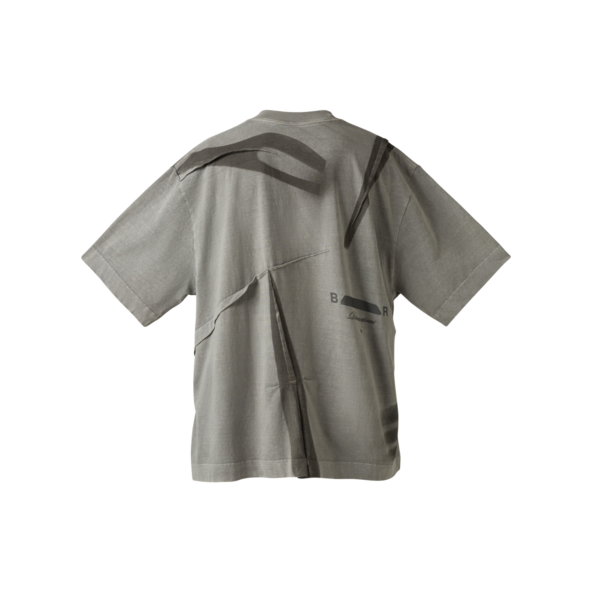 BEUTER® GREY SILVER WRINKLED T-SHIRT