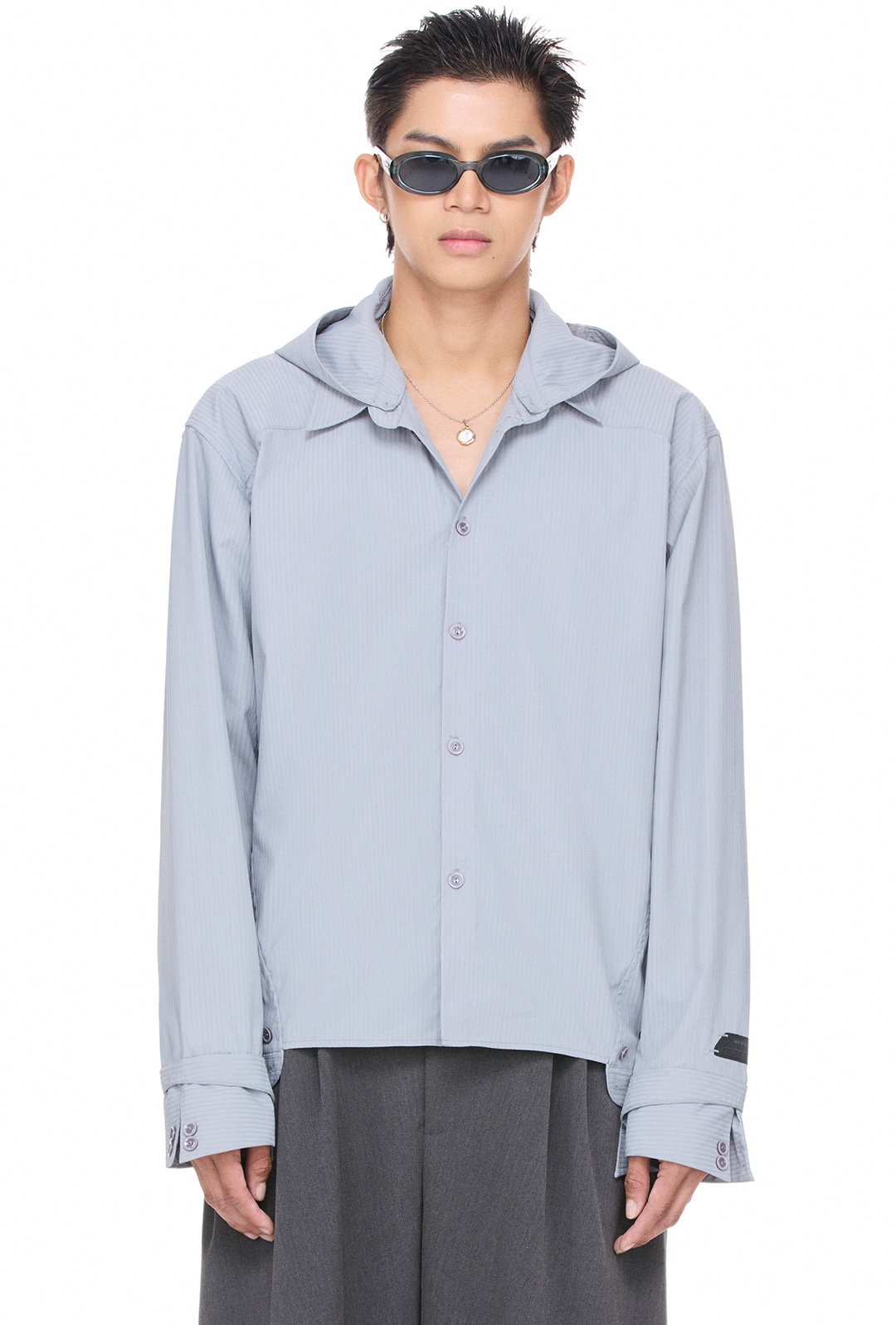 BEUTER® COLLAR MEN'S SHIRT - GREY