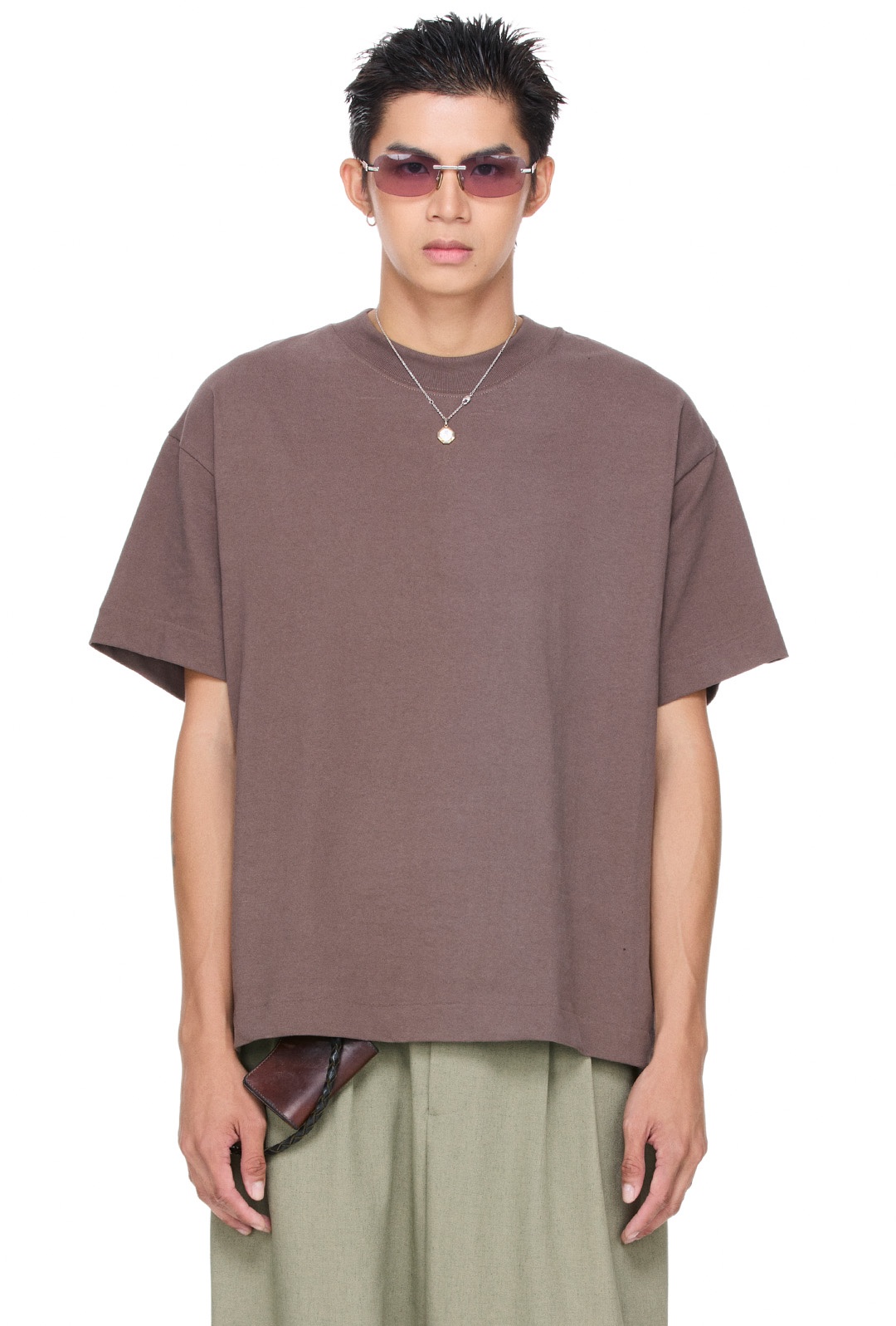 BEUTER® BLANK MOCHA BOXY T-SHIRT