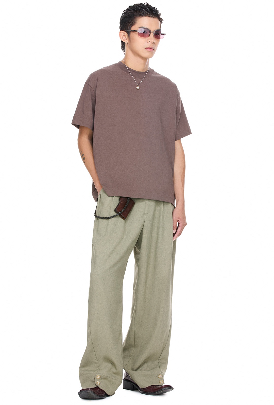 BEUTER® BLANK MOCHA BOXY T-SHIRT