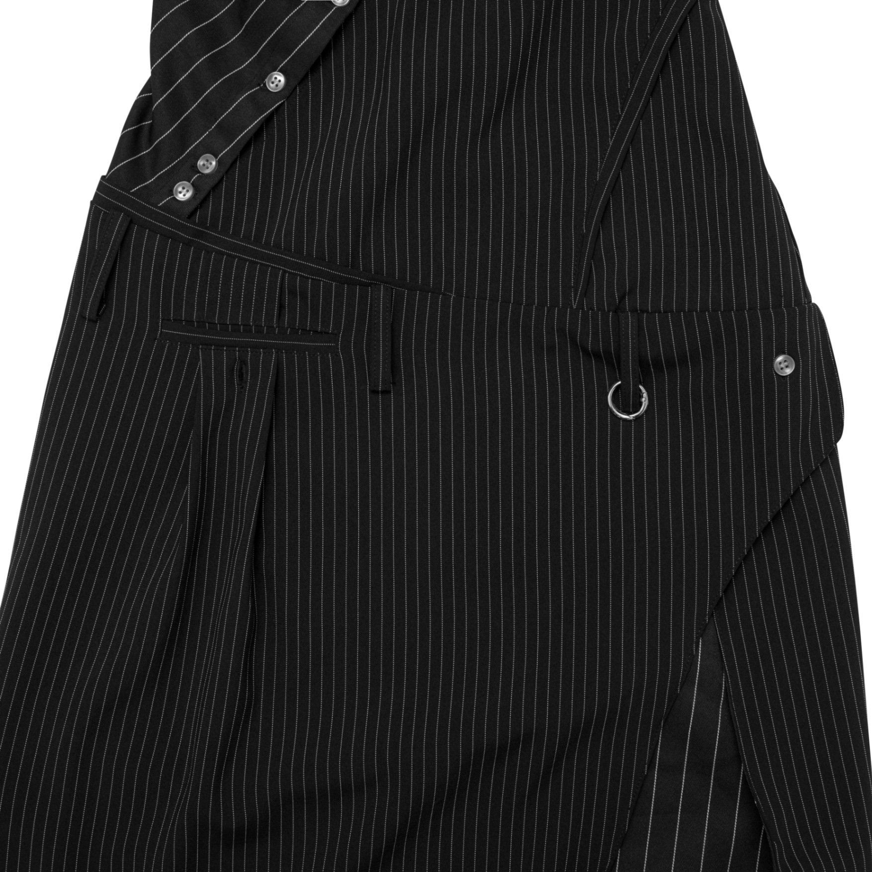 BEUTER® STRIPED MINI DRESS - BLACK