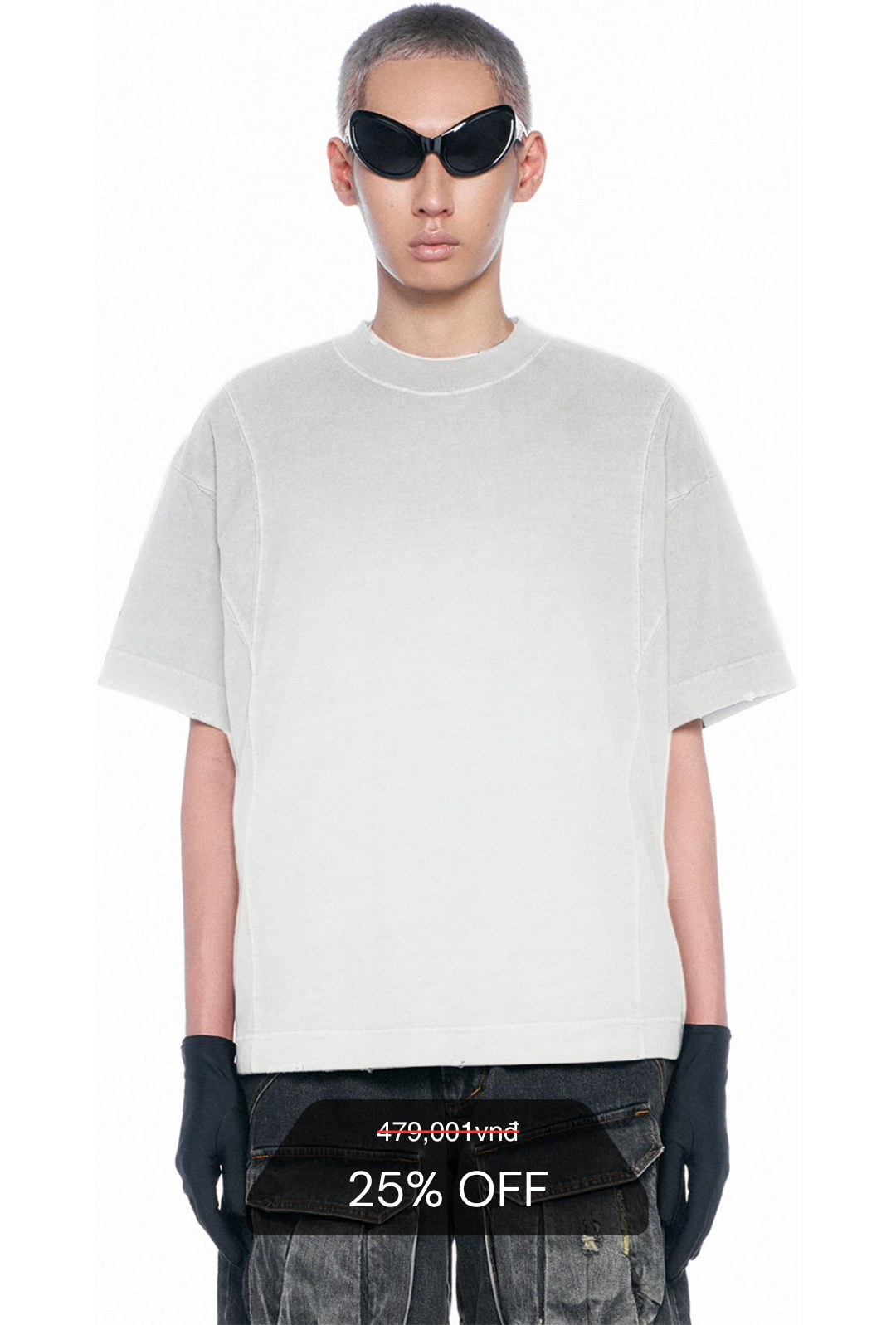 BEUTER® CLOUD DANCER WASHED BOXY T-SHIRT