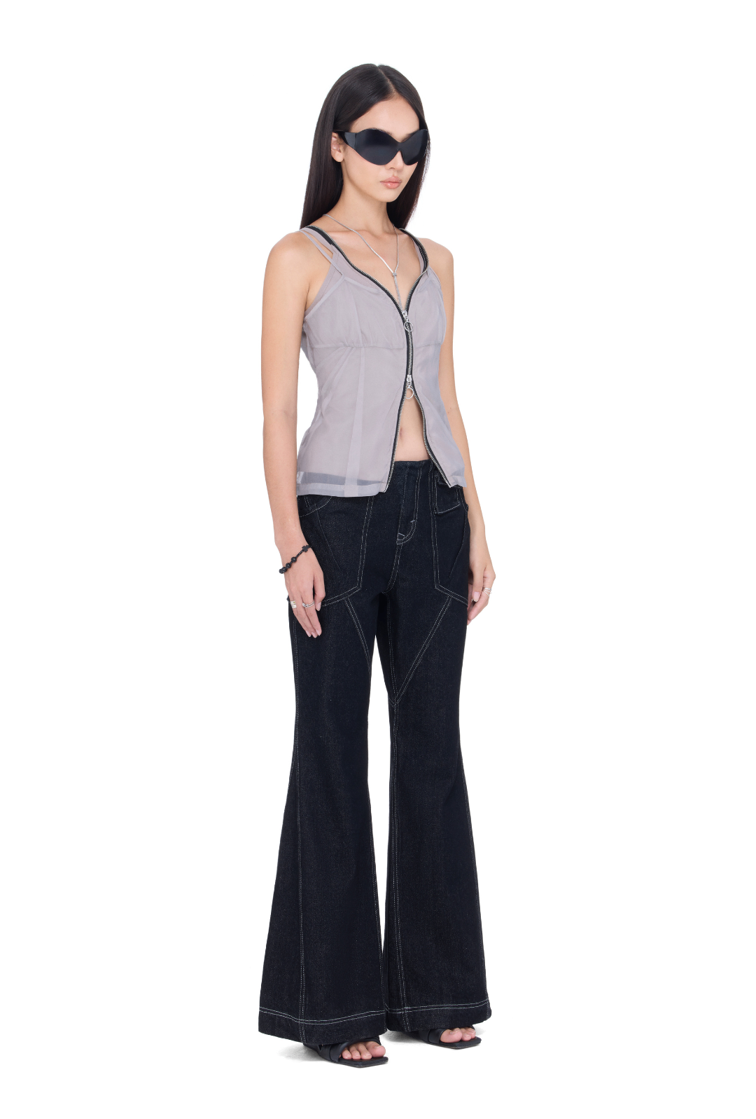 BEUTER® WMNS MIST GREY DOUBLE LAYER TANK TOP