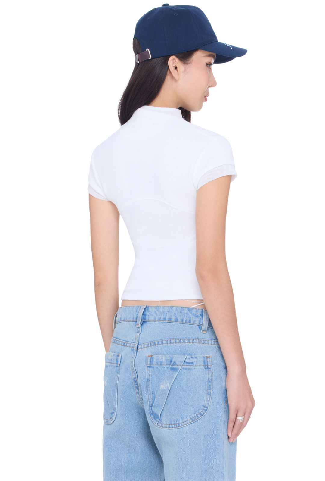 BEUTER® WMNS WHITE IVORY HALF ZIP TOP