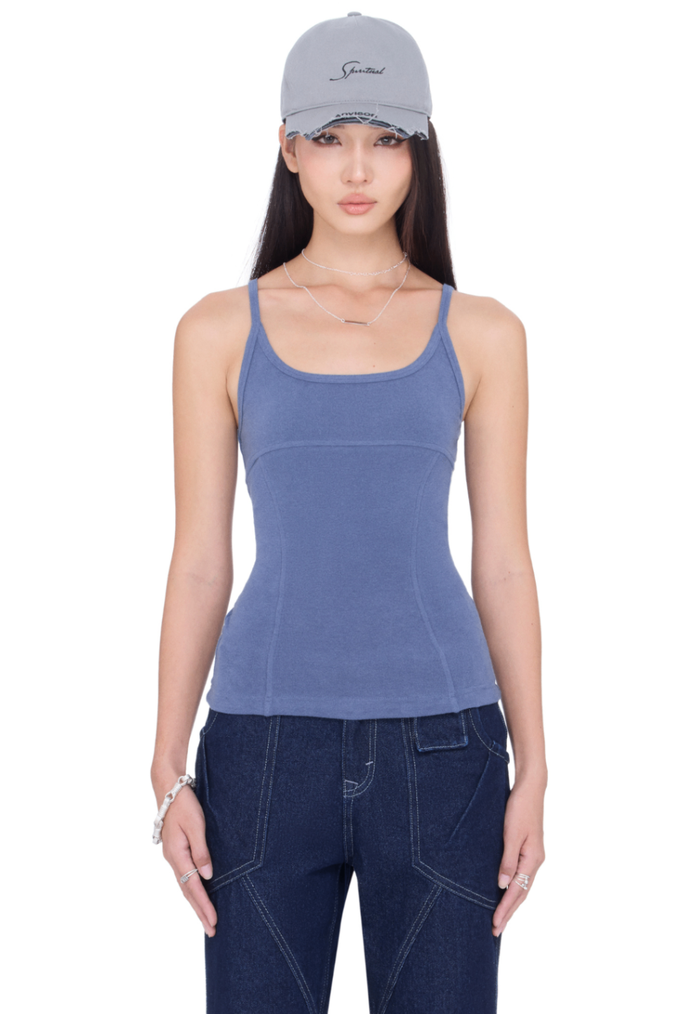 BEUTER® WMNS STEEL BLUE TANK TOP - BLUE