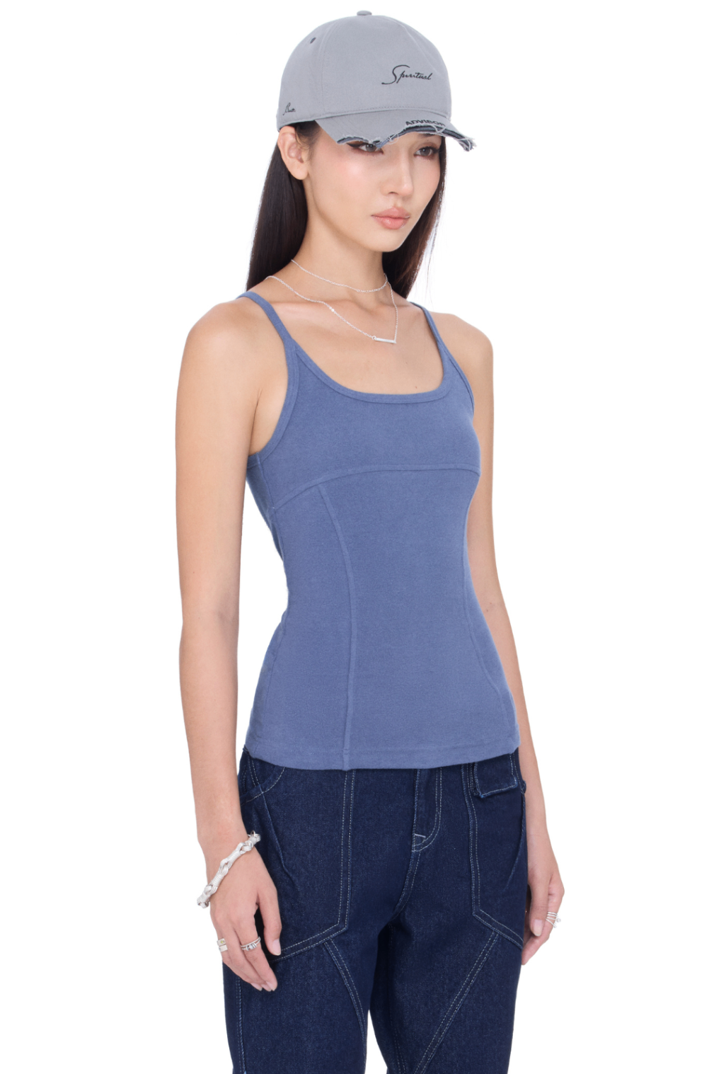 BEUTER® WMNS STEEL BLUE TANK TOP - BLUE