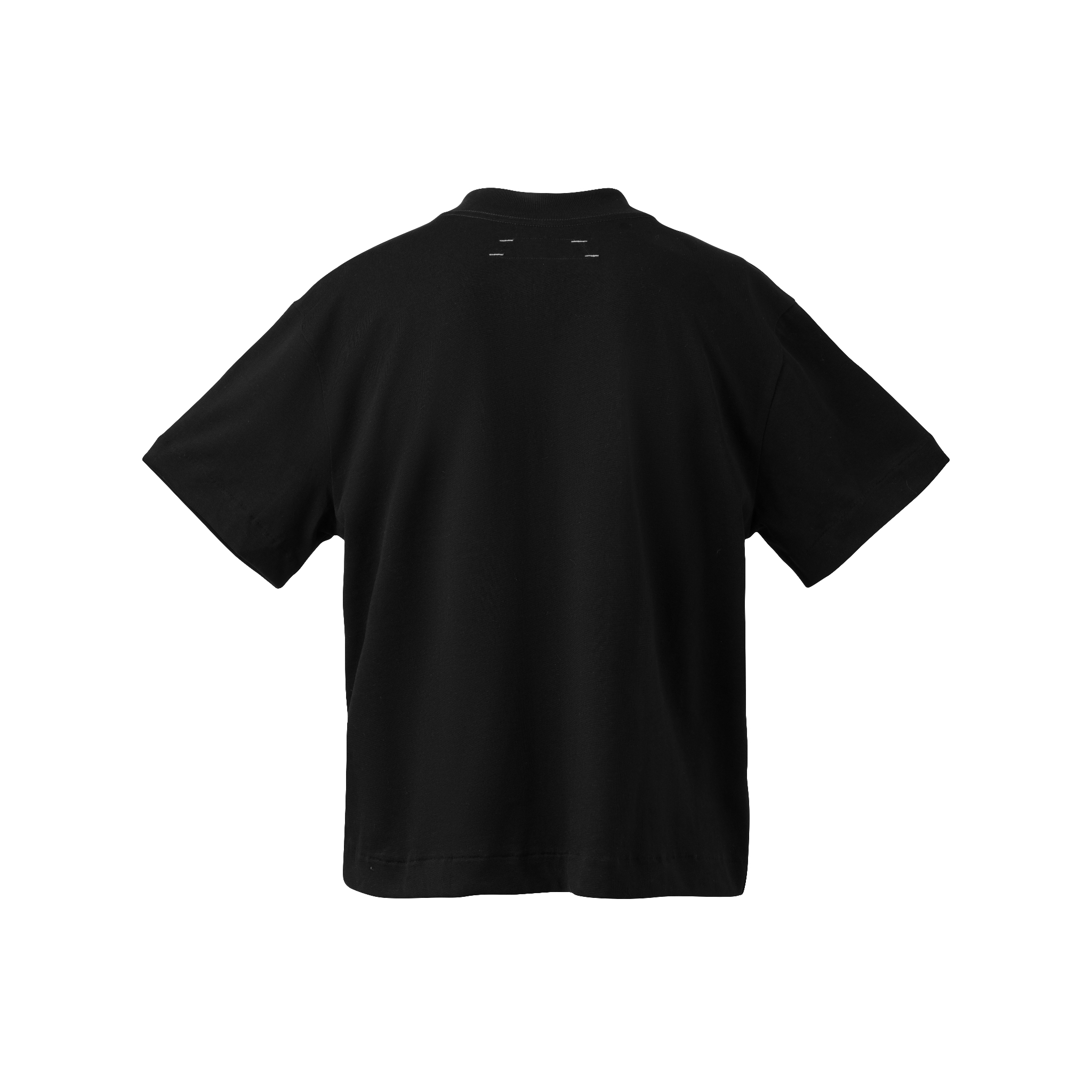 BEUTER® BLANK BLACK BOXY V-NECK T- SHIRT