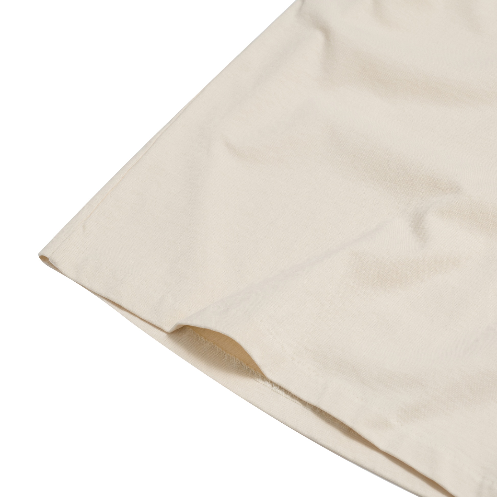 BEUTER® BLANK CREAM BOXY V-NECK LONG SLEEVE T-SHIRT