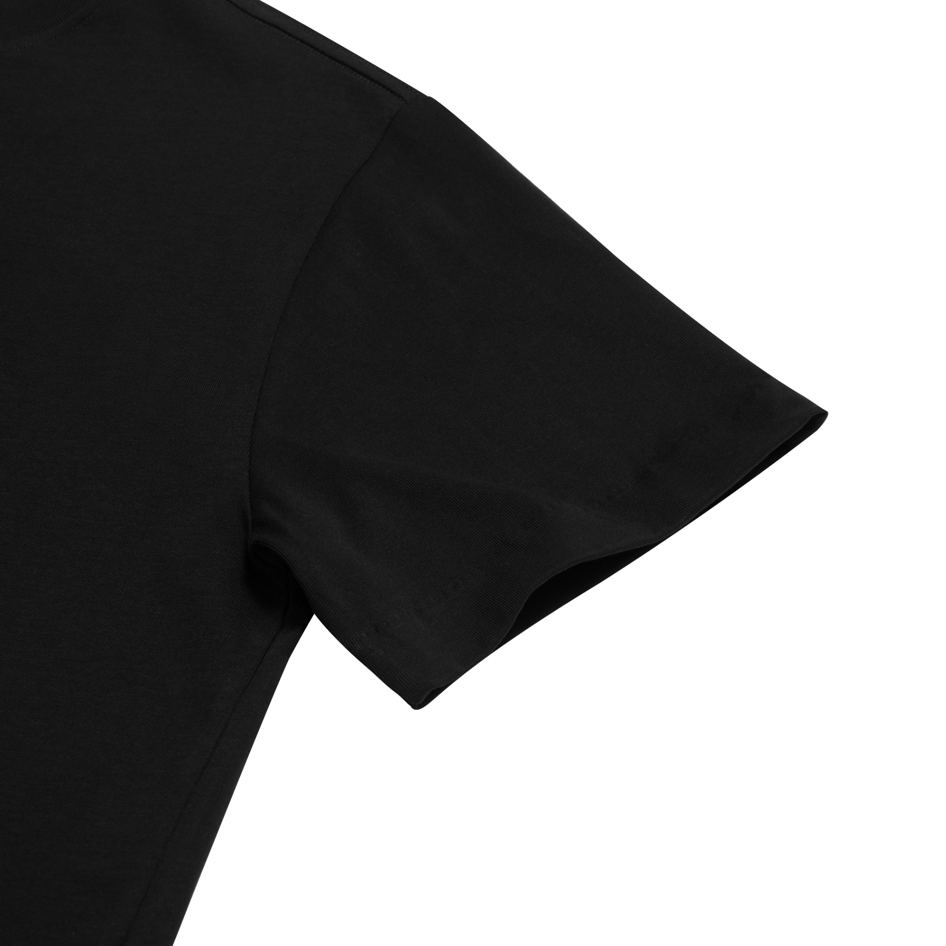 BEUTER® BLANK BLACK BOXY V-NECK T- SHIRT