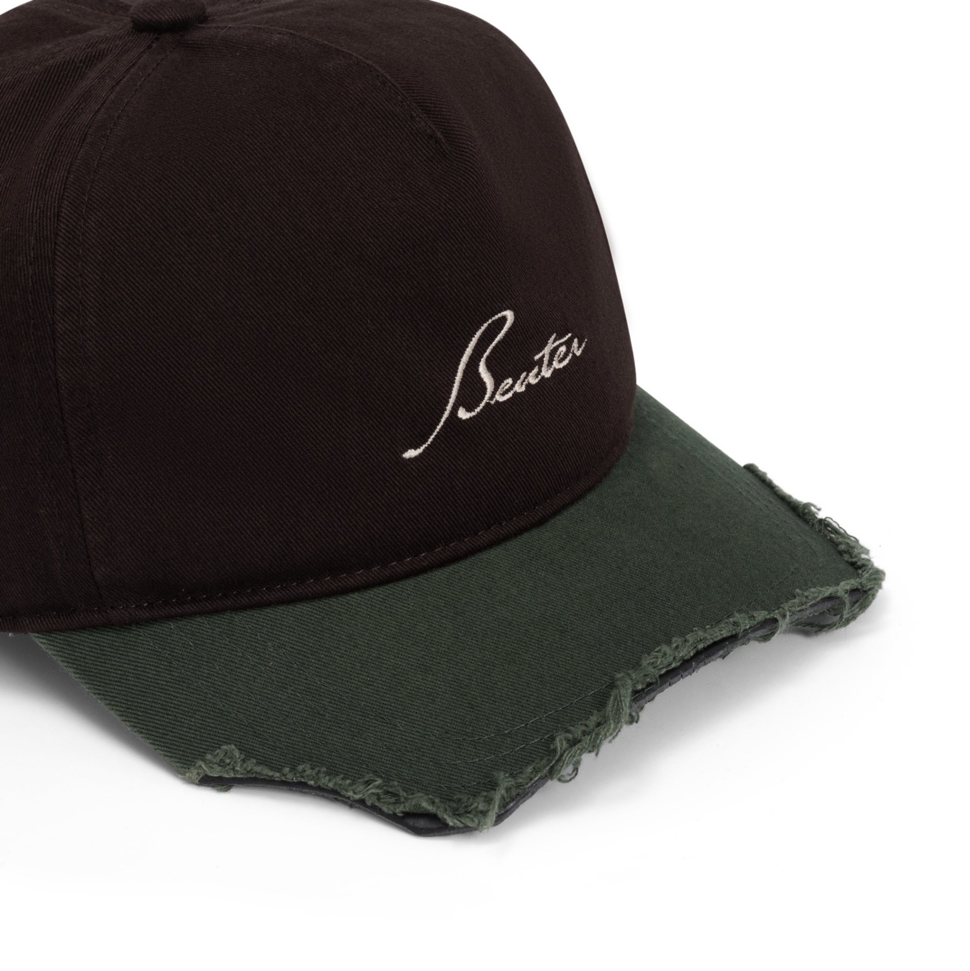BEUTER® TWO-TONE DISTRESSED CAP - BROWN