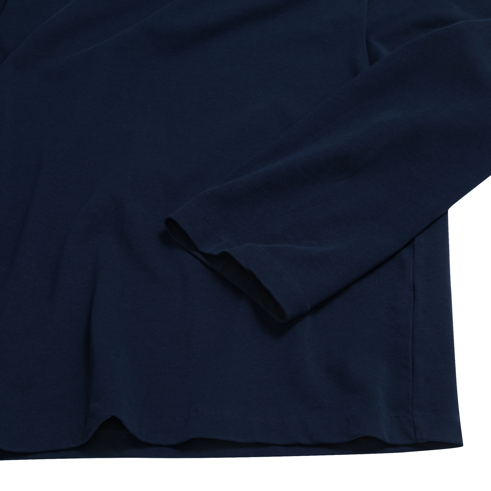 BEUTER® BLANK NAVY BOXY V-NECK LONG SLEEVE T-SHIRT