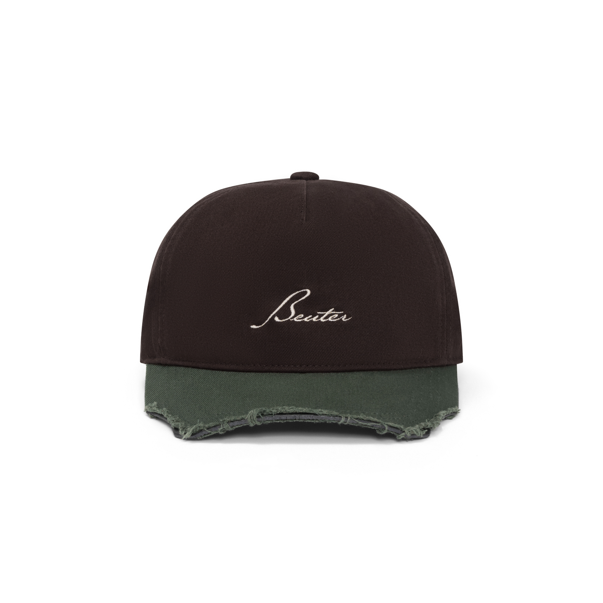 BEUTER® TWO-TONE DISTRESSED CAP - BROWN