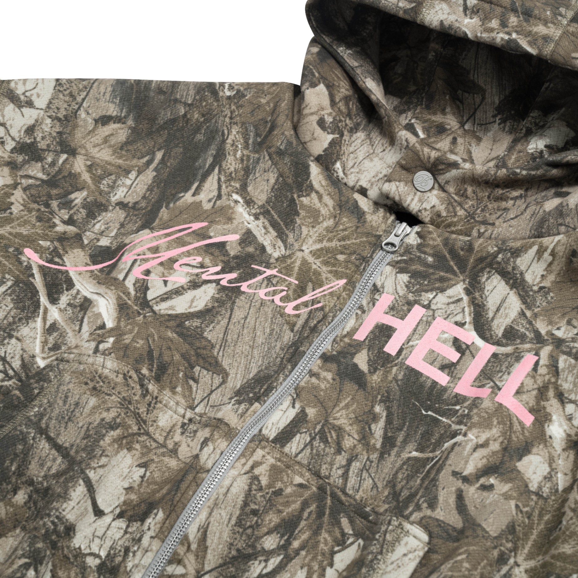 BEUTER® MENTAL HELL CAMO BOXY ZIP HOODIE
