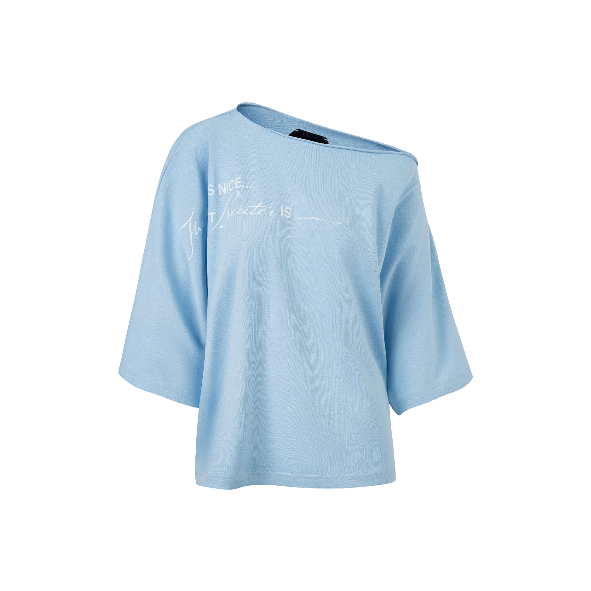 BEUTER® SPIRITUAL ADVISOR BLUE OFF SHOULDER T-SHIRT