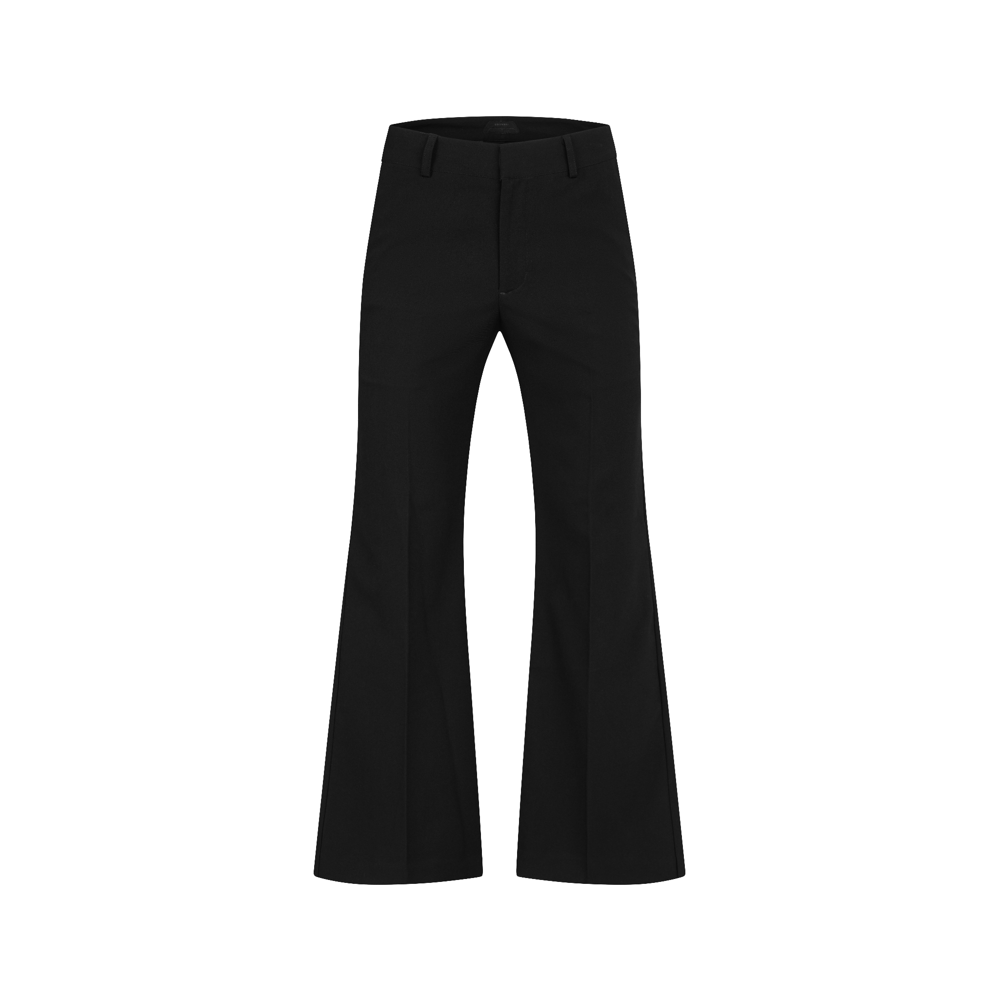 BEUTER® BLACK TECHNICAL FLARED TROUSERS