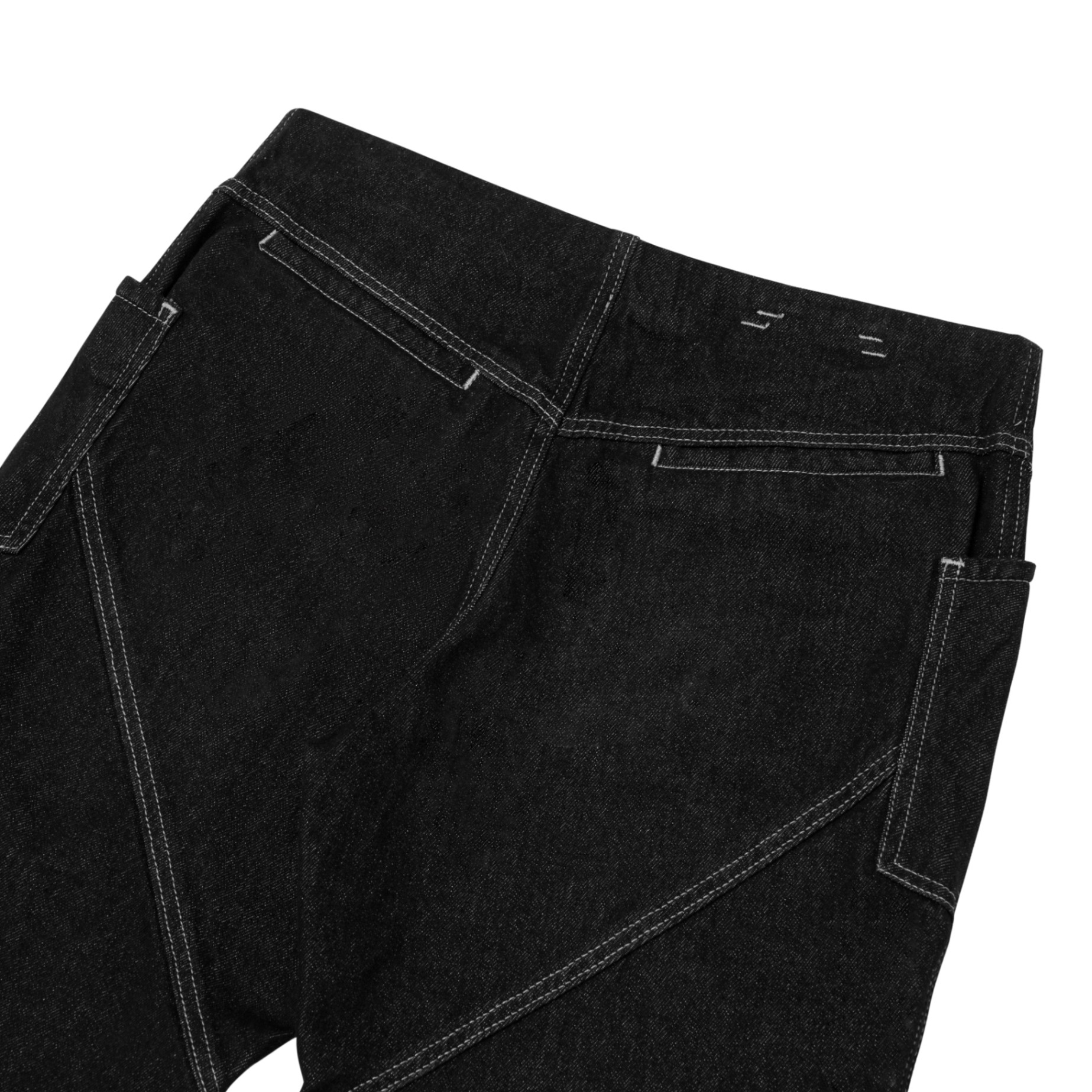 BEUTER® WMNS GREY WIDE FLARE RAW DENIM JEANS