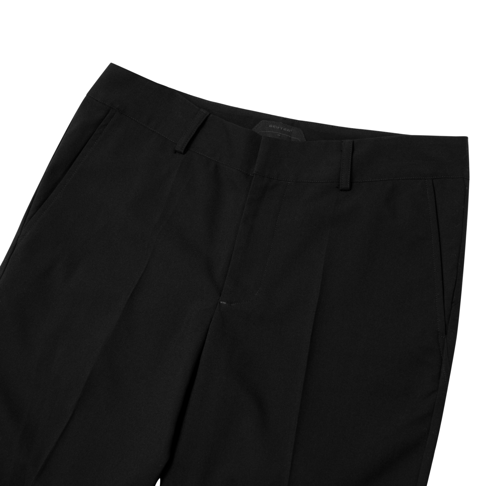 BEUTER® BLACK TECHNICAL FLARED TROUSERS