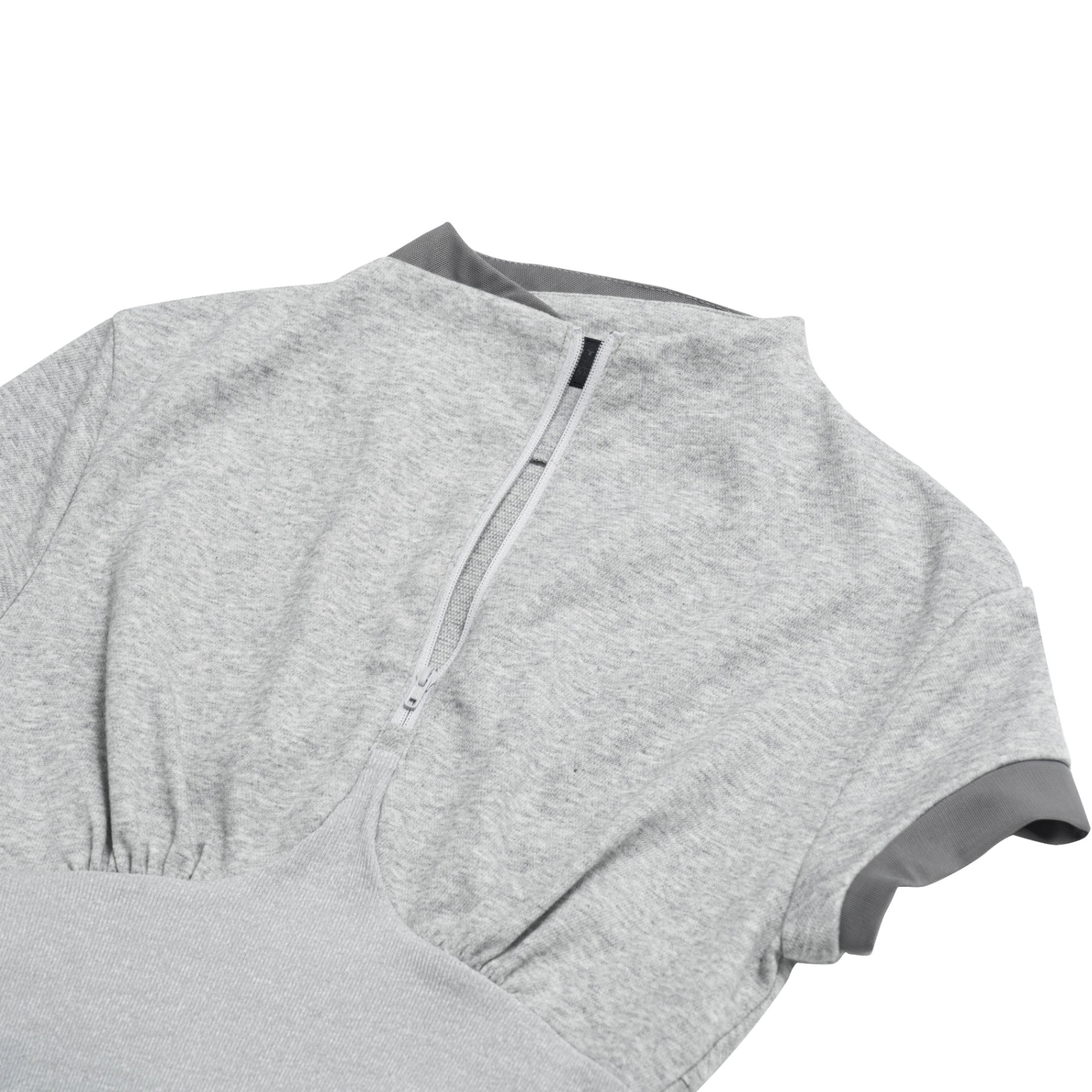 BEUTER® WMNS GREY HALF ZIP TOP