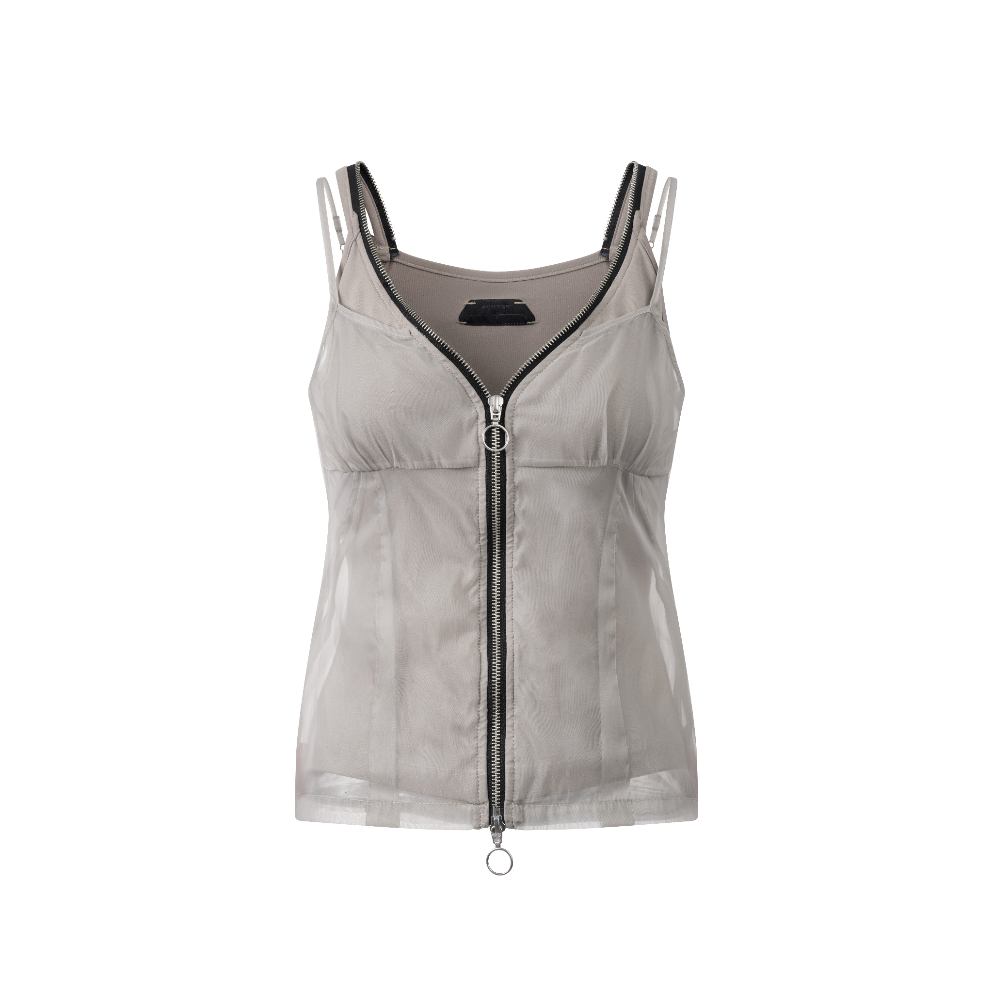 BEUTER® WMNS MIST GREY DOUBLE LAYER TANK TOP