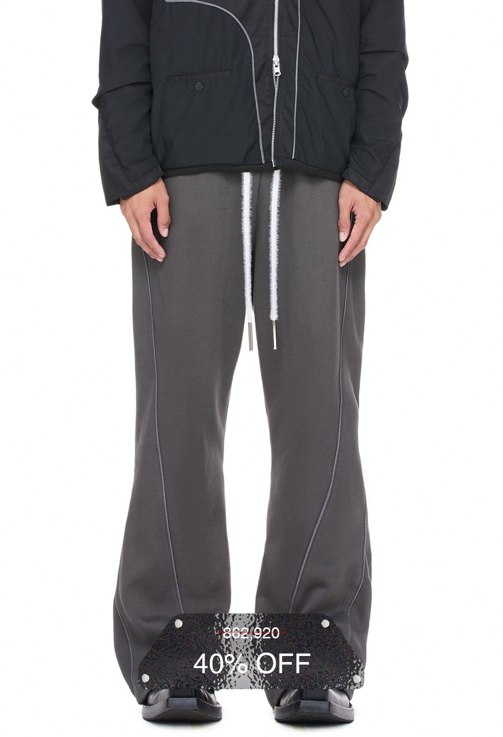 BEUTER® DARK GREY FLARE SWEATPANTS
