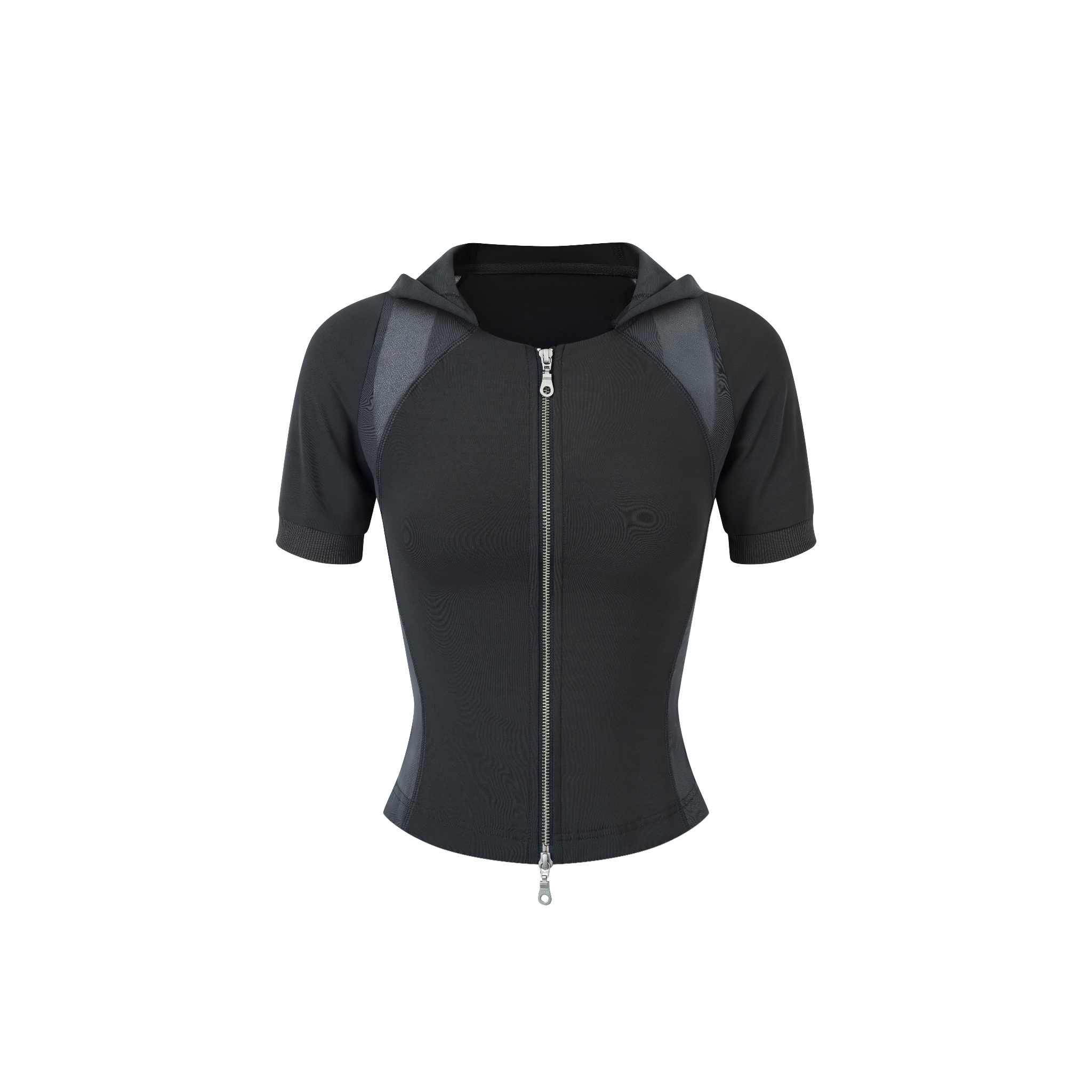 BEUTER® WMNS ZIP UP DARK GREY HOODED SHIRT