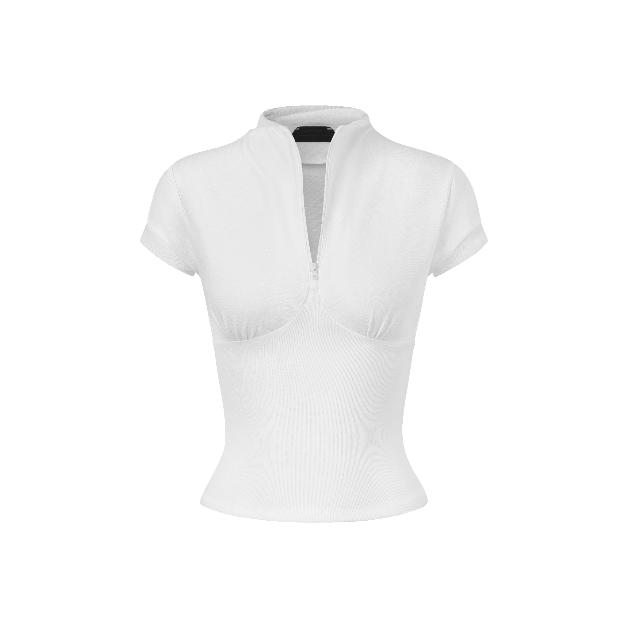 BEUTER® WMNS WHITE IVORY HALF ZIP TOP