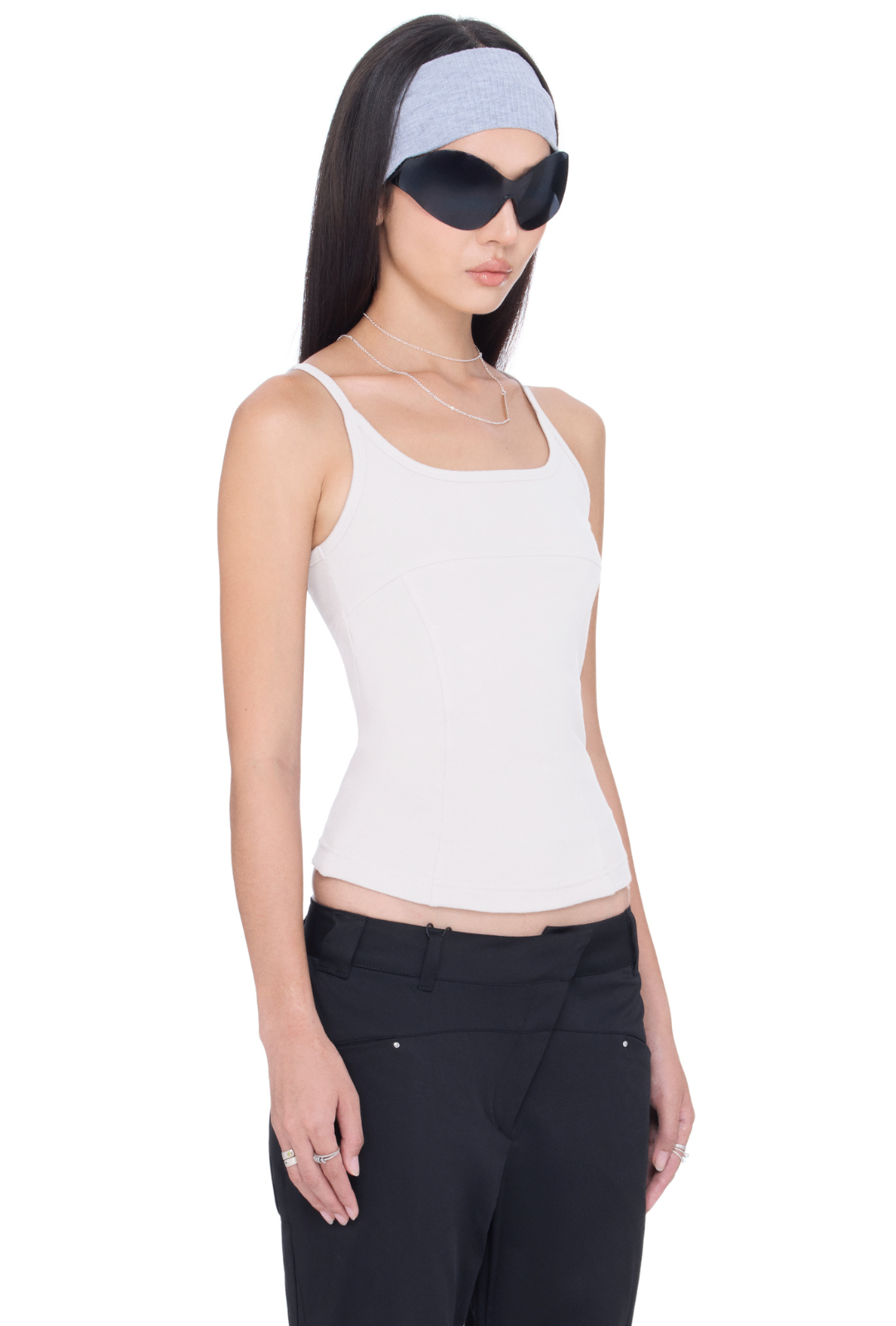BEUTER® WMNS OFF-WHITE TANK TOP - WHITE
