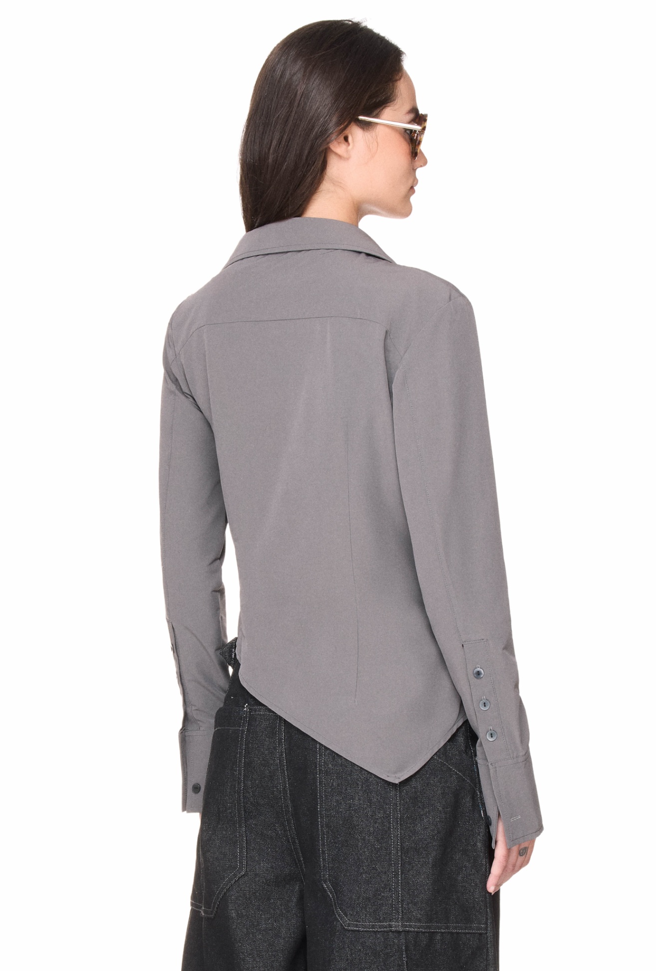 BEUTER® WMNS ASYMMETRIC SHIRT - GREY