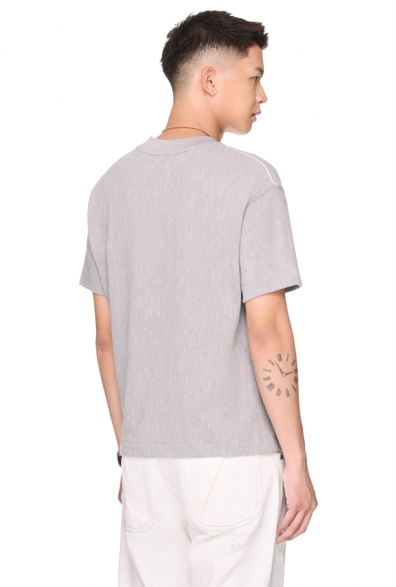 BEUTER® BLACK SWAN JERSEY T-SHIRT - GREY MELANGE