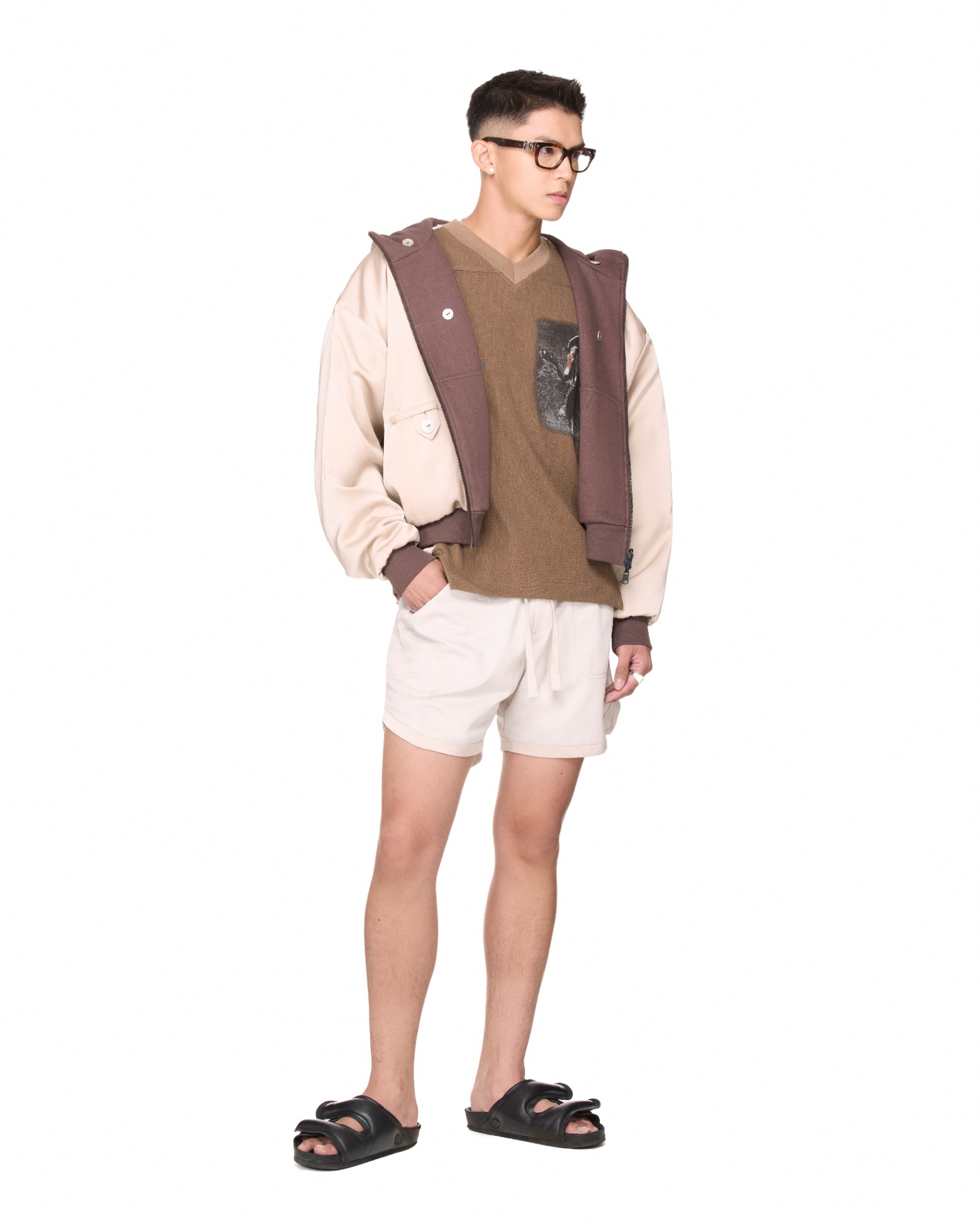 BEUTER® BLACK SWAN JERSEY T-SHIRT - MOCHA