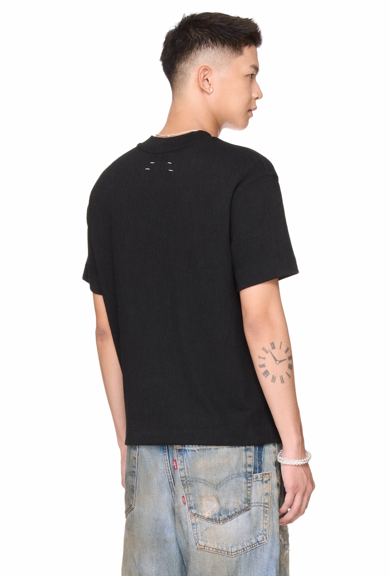 BEUTER® BLACK SWAN JERSEY T-SHIRT - BLACK