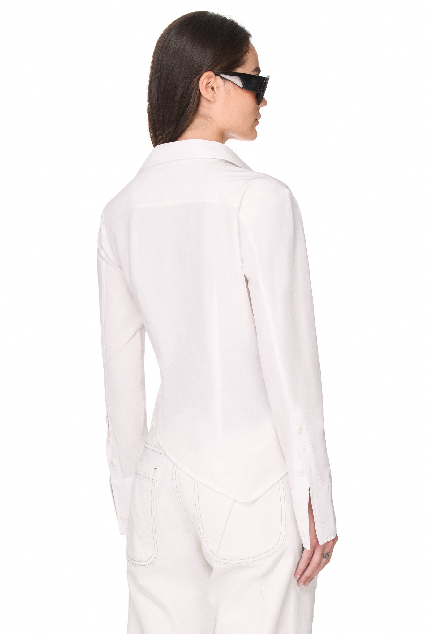 BEUTER® WMNS ASYMMETRIC SHIRT - OFF-WHITE
