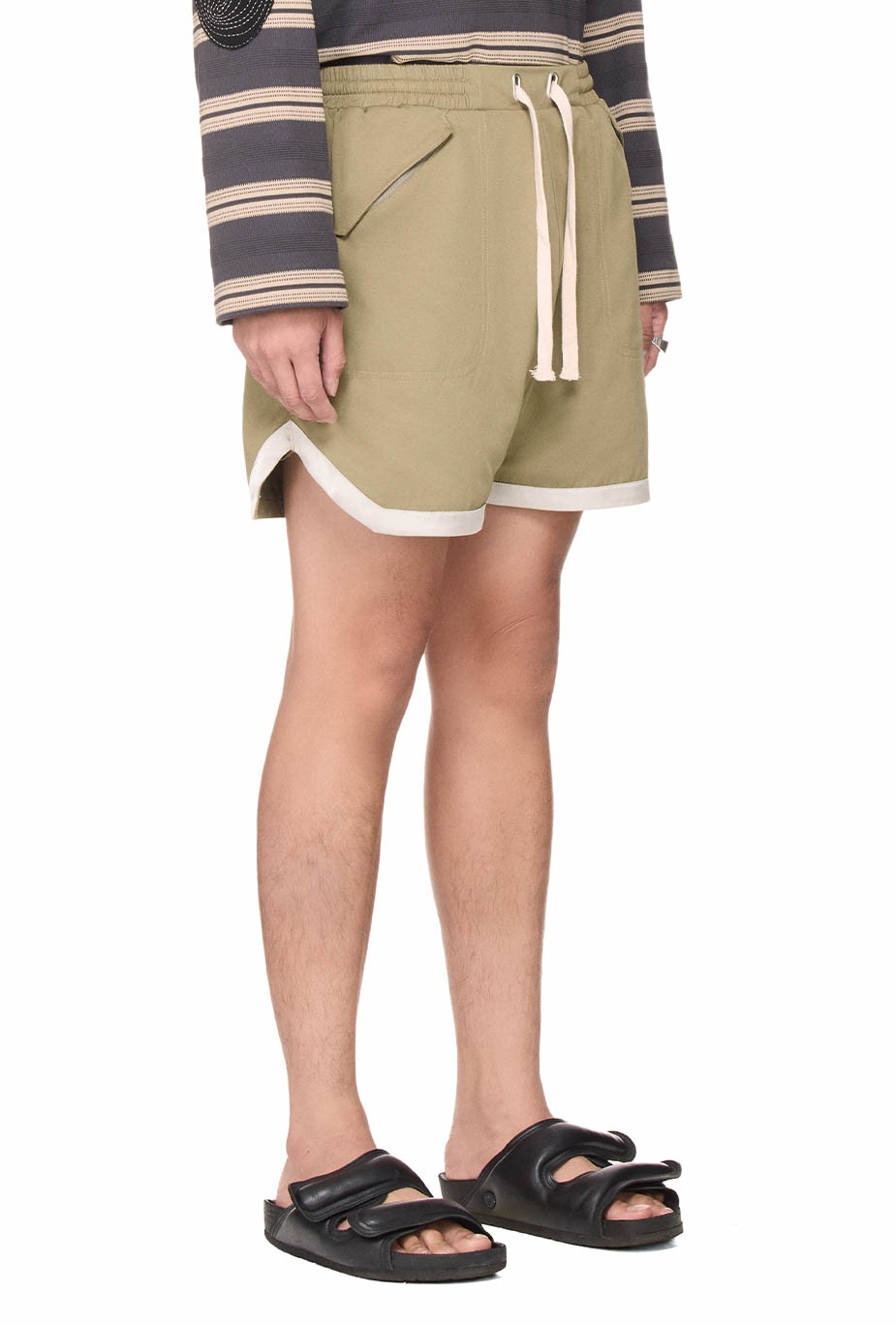 BEUTER® RELAXED SUITE SHORTS - OLIVE
