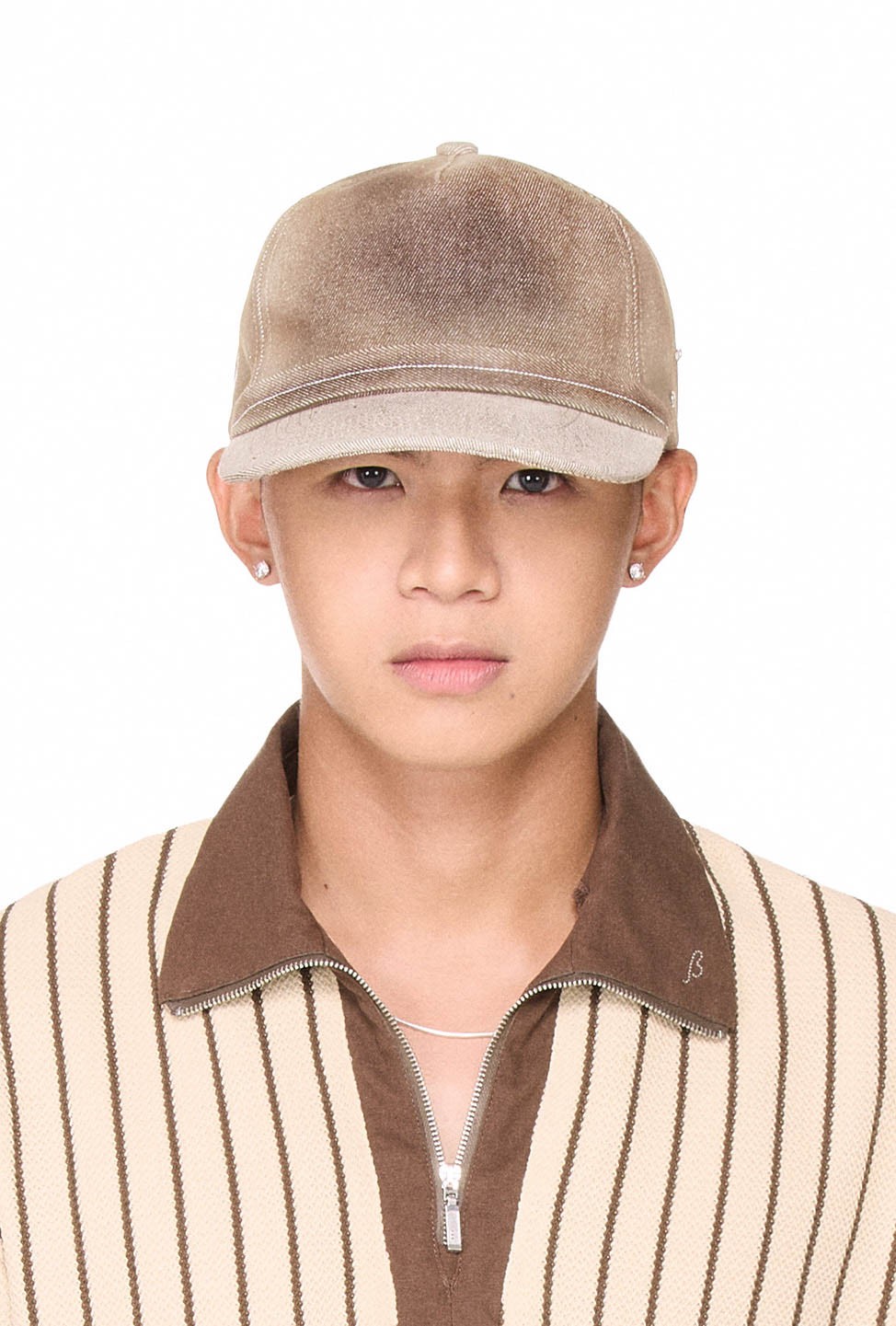 BEUTER® EMBROIDERED BASEBALL CAP - BROWN