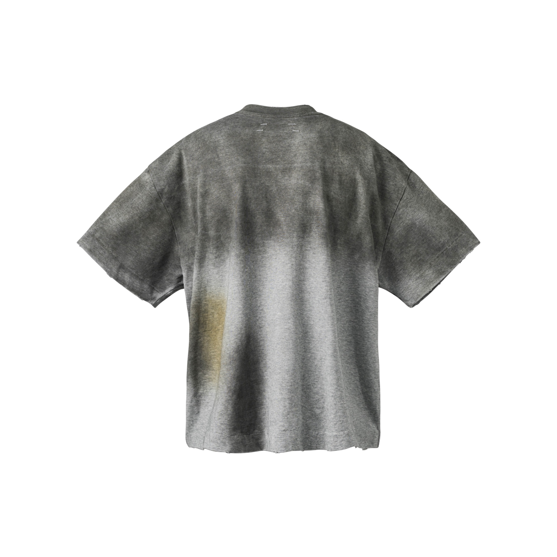 BEUTER® “READY-TO-F___” SPRAY BOXY T-SHIRT - GREY MELANGE